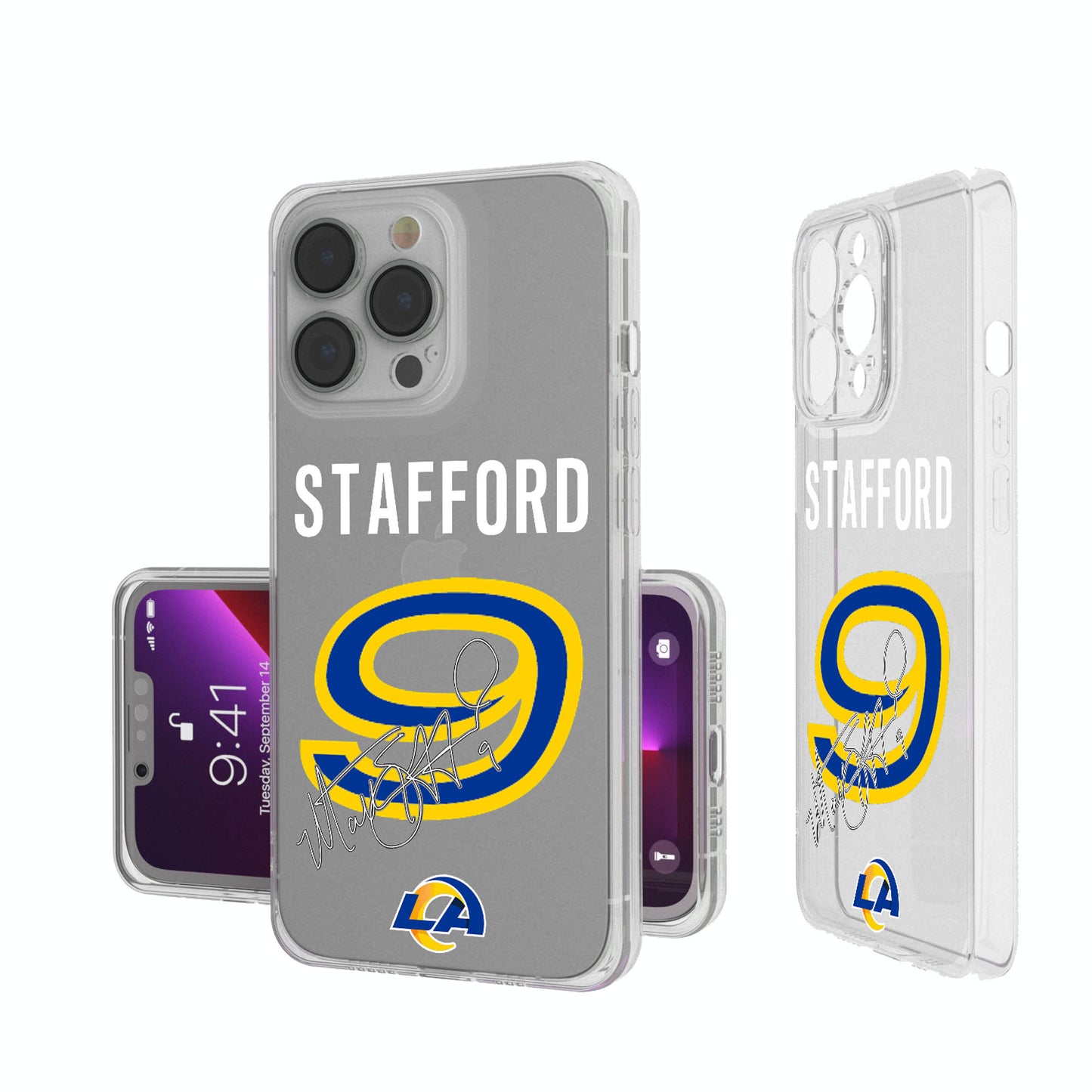 Keyscaper Matthew Stafford Los Angeles Rams iPhone Clear Case