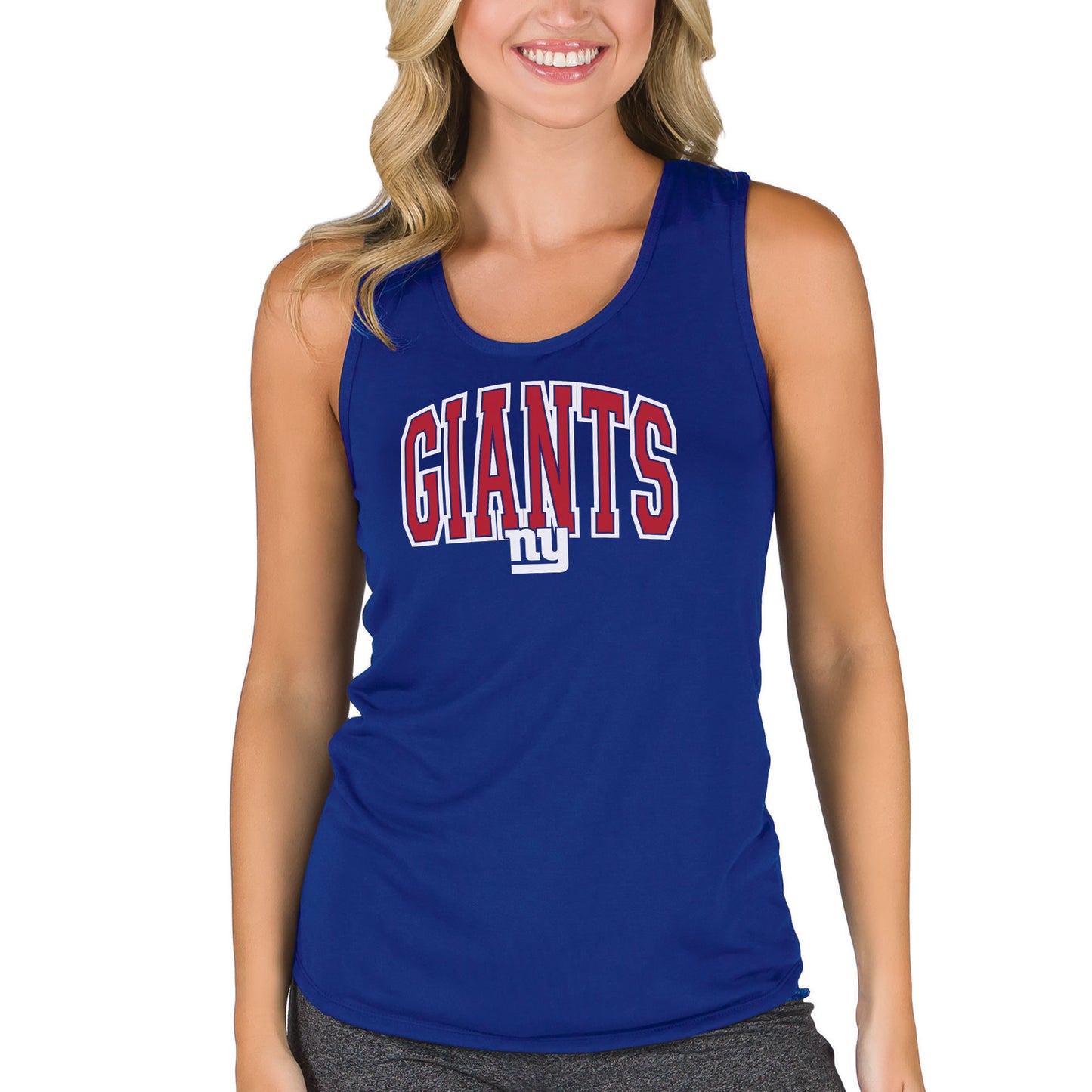 Women's Concepts Sport Royal New York Giants Marathon Racer Back Tank Top