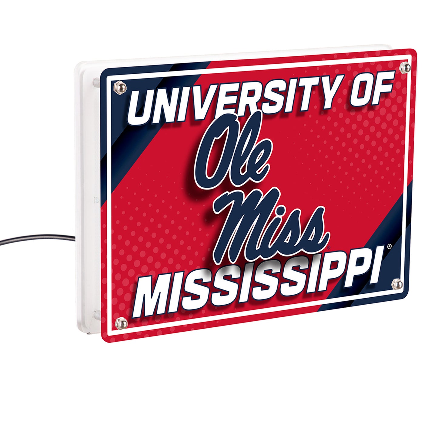 Ole Miss Rebels LED Rectangle Tabletop Sign