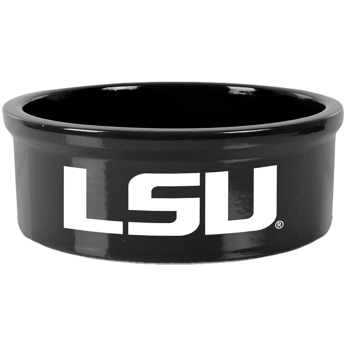 Black LSU Tigers 7" Pet Bowl