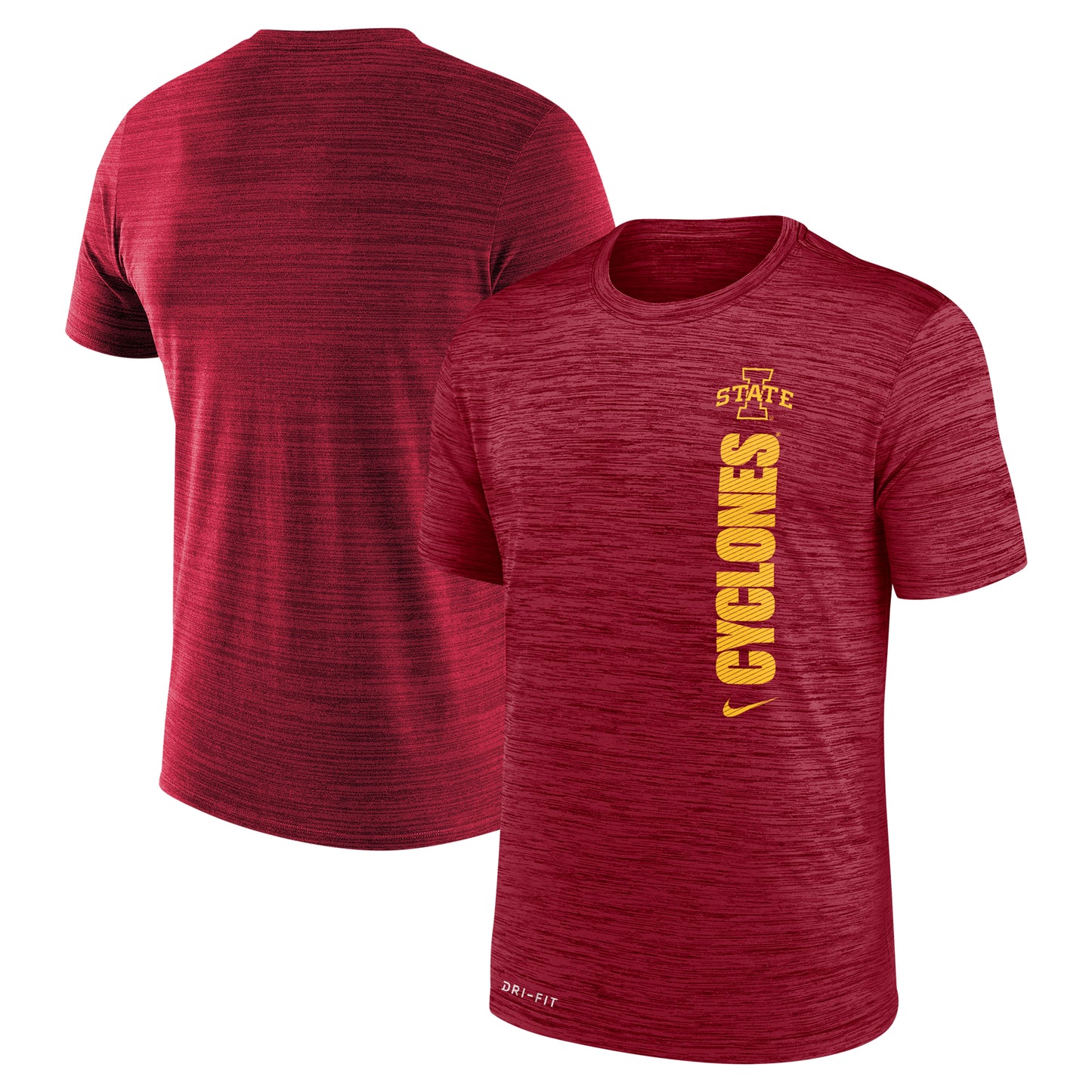 Men's Nike Cardinal Iowa State Cyclones 2024 Sideline Velocity Legend Performance T-Shirt