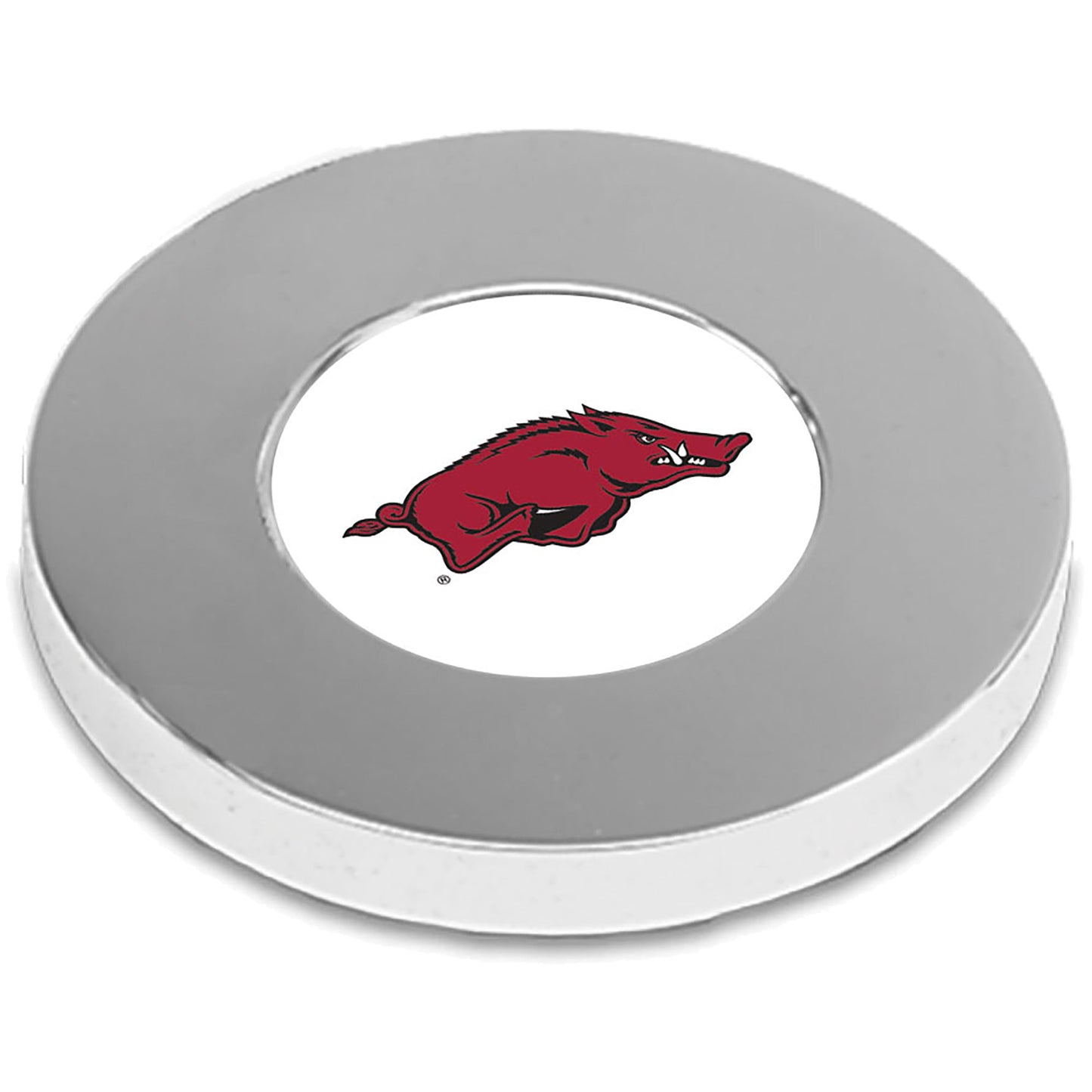 Silver Arkansas Razorbacks Office Paperweight