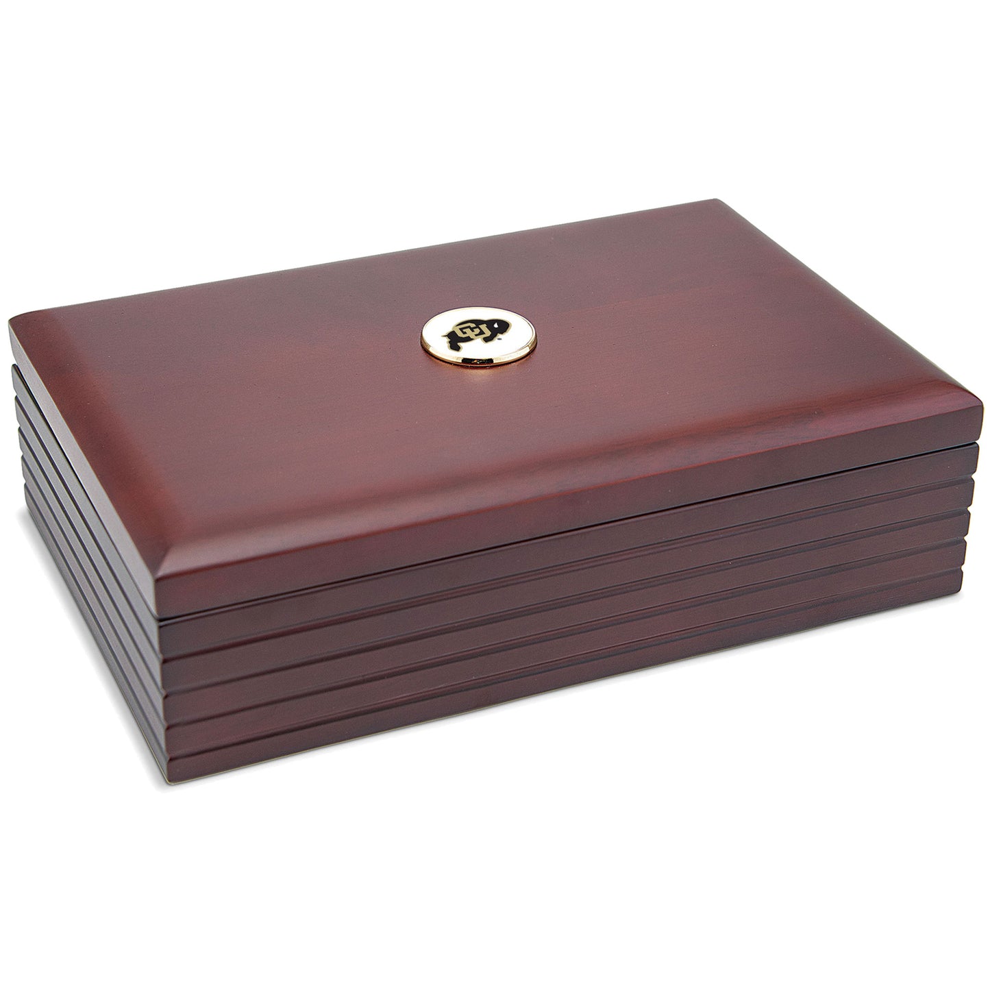 Brown Colorado Buffaloes 9'' x 6'' Rosewood Desk Box