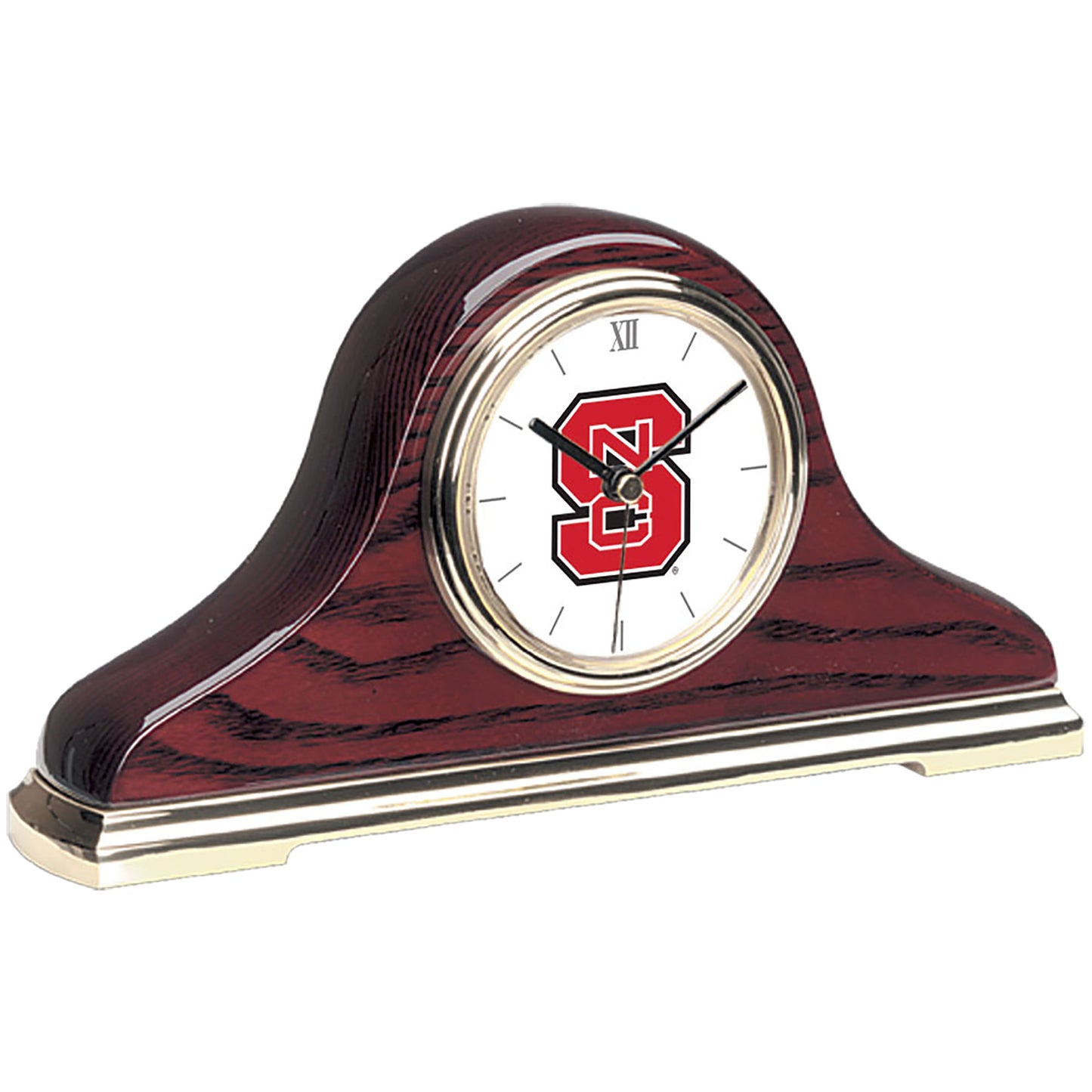 Gold NC State Wolfpack Mantle Clock