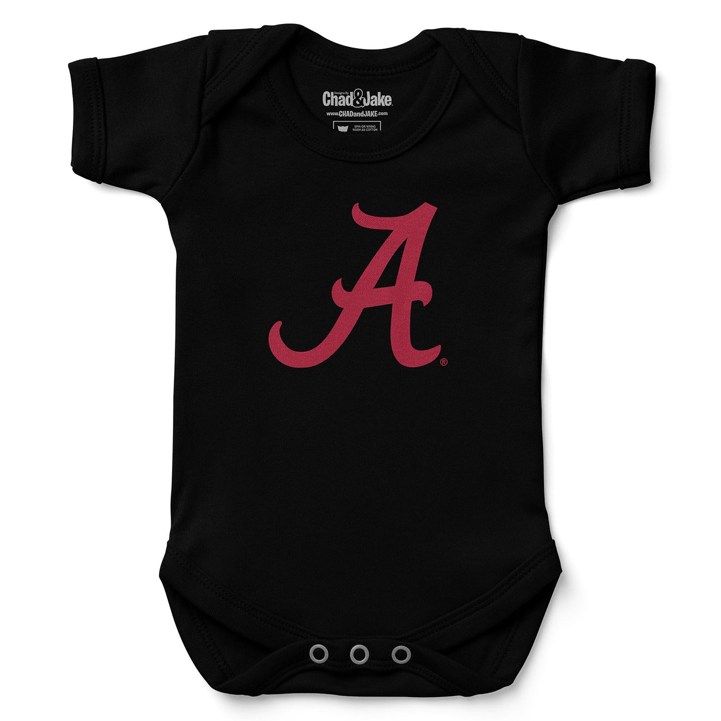 Newborn & Infant Chad & Jake Black Alabama Crimson Tide Bodysuit