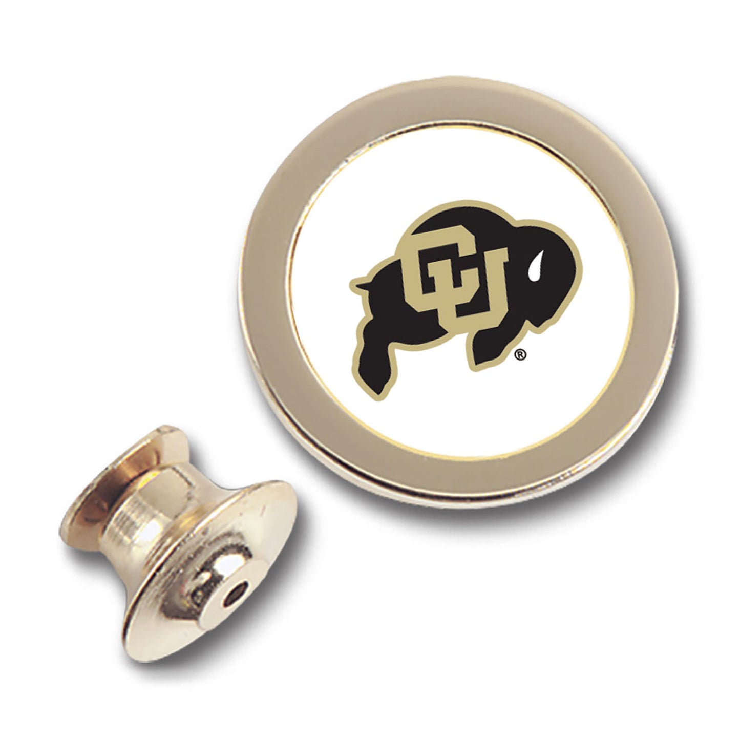 Gold Colorado Buffaloes Lapel Pin