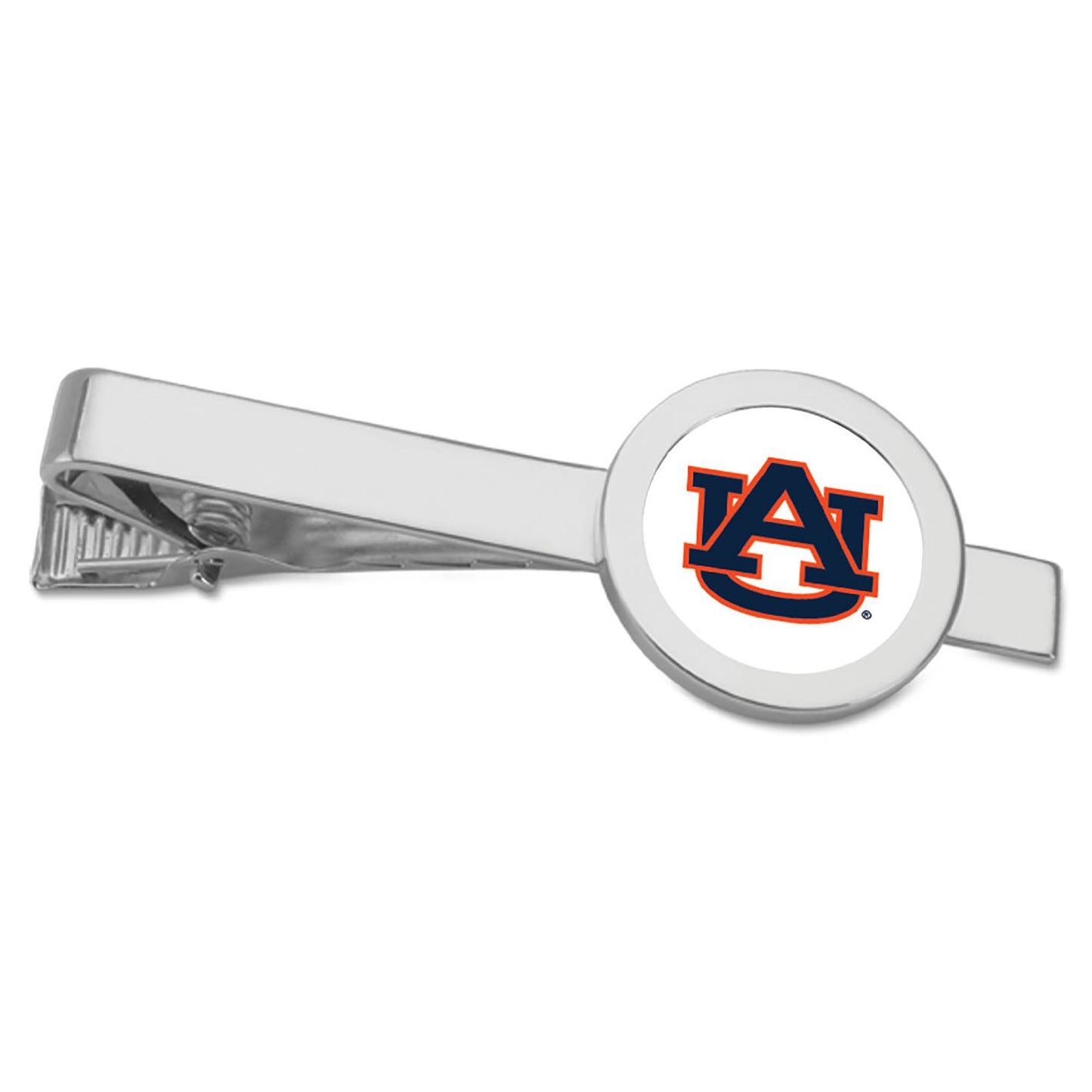 Silver Auburn Tigers Tie Bar