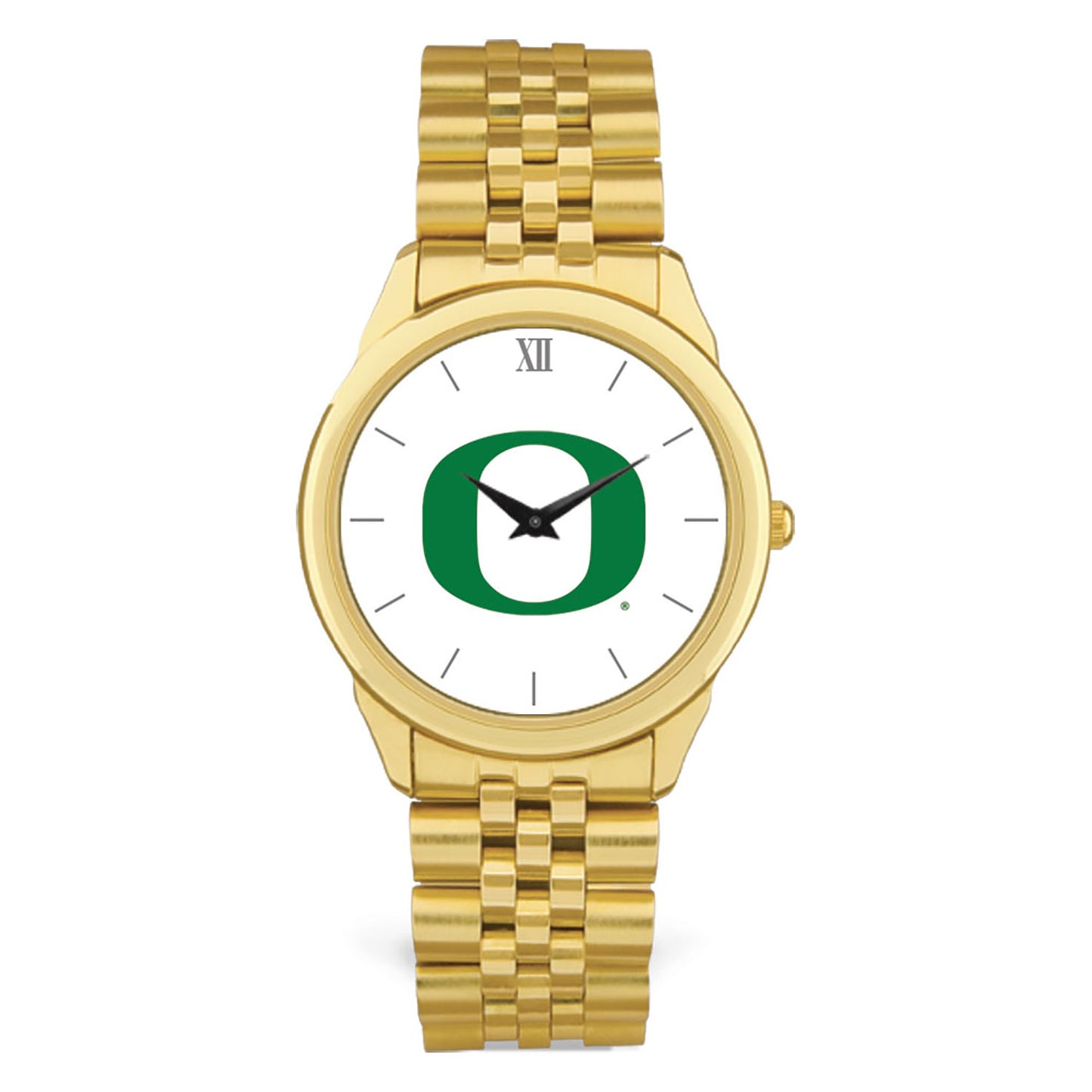 Men's Gold Oregon Ducks Rolled Link Watch