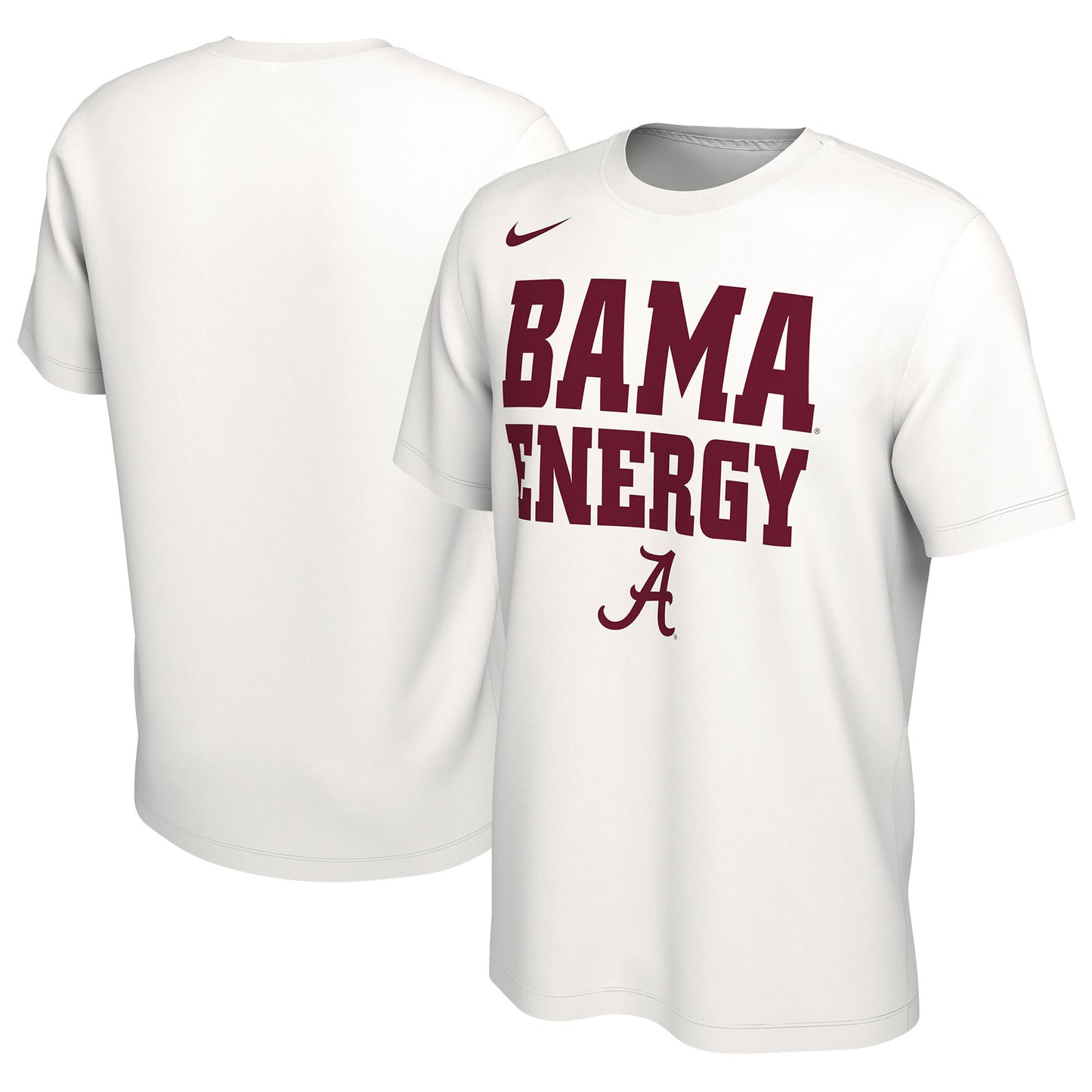 Unisex Nike White Alabama Crimson Tide 2024 On-Court Bench Energy T-Shirt