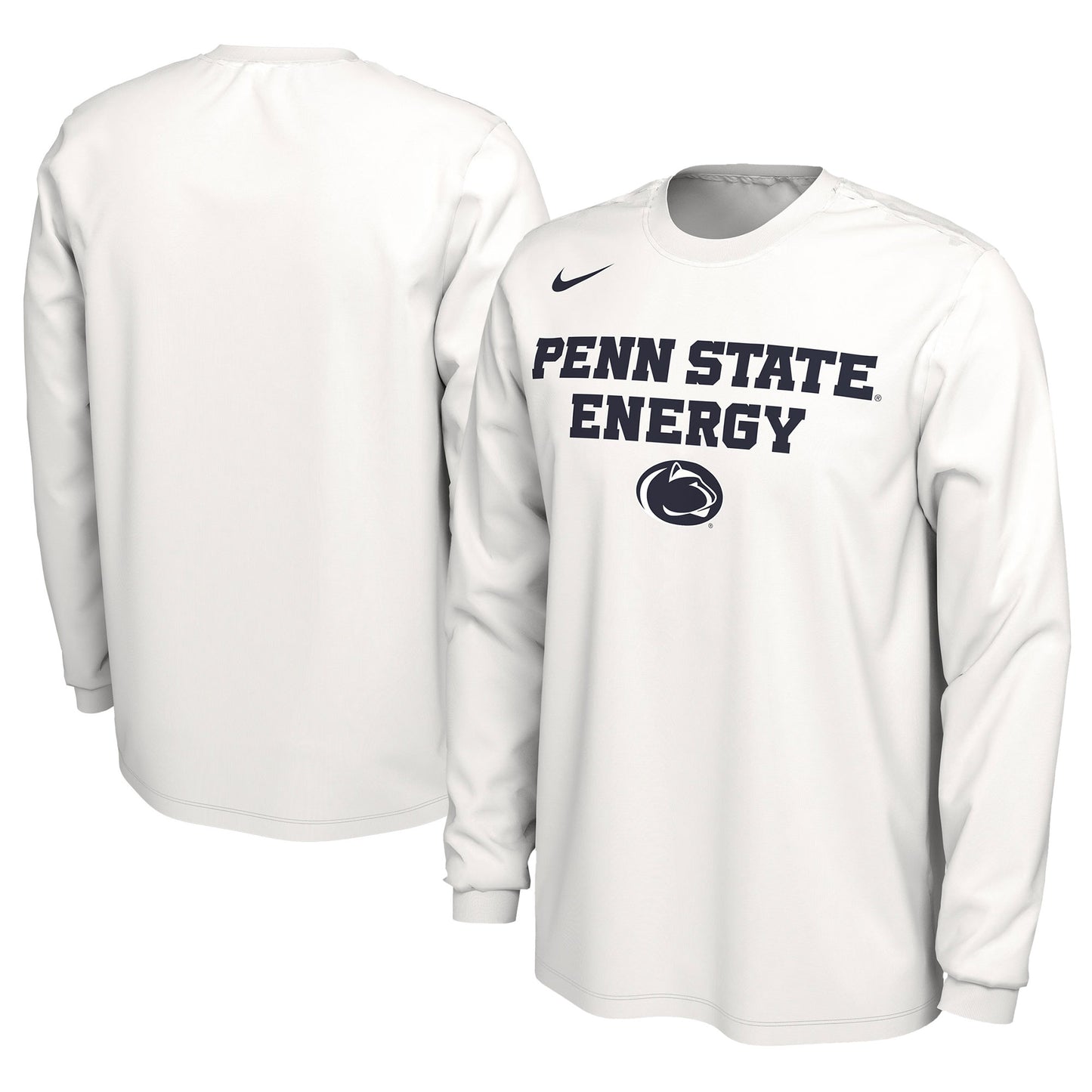 Unisex Nike White Penn State Nittany Lions 2024 On-Court Bench Energy Long Sleeve T-Shirt