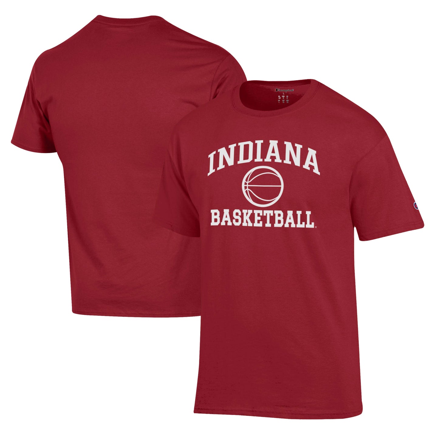 Men's Champion Crimson Indiana Hoosiers Basketball Icon T-Shirt