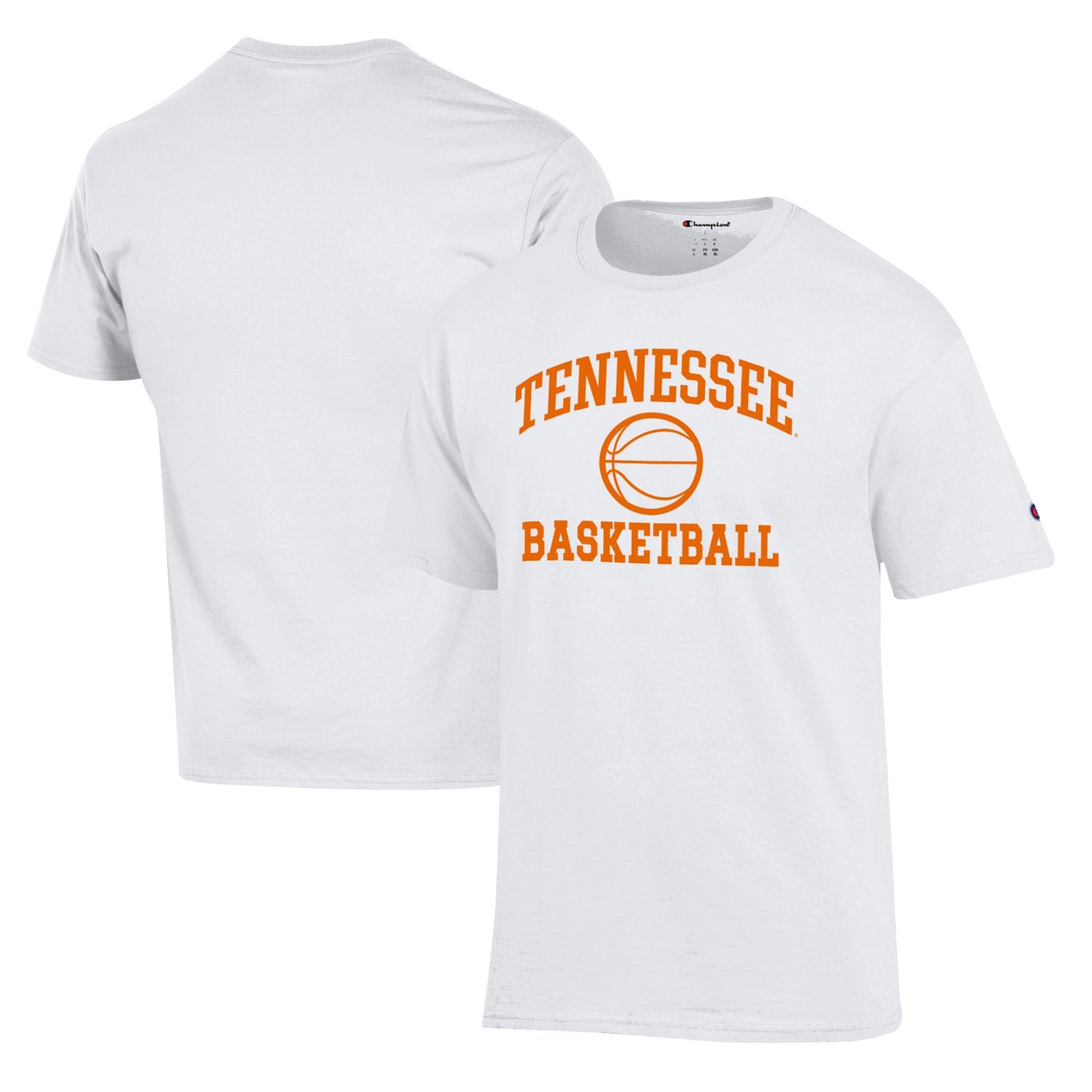 Men's Champion White Tennessee Volunteers Basketball Icon T-Shirt