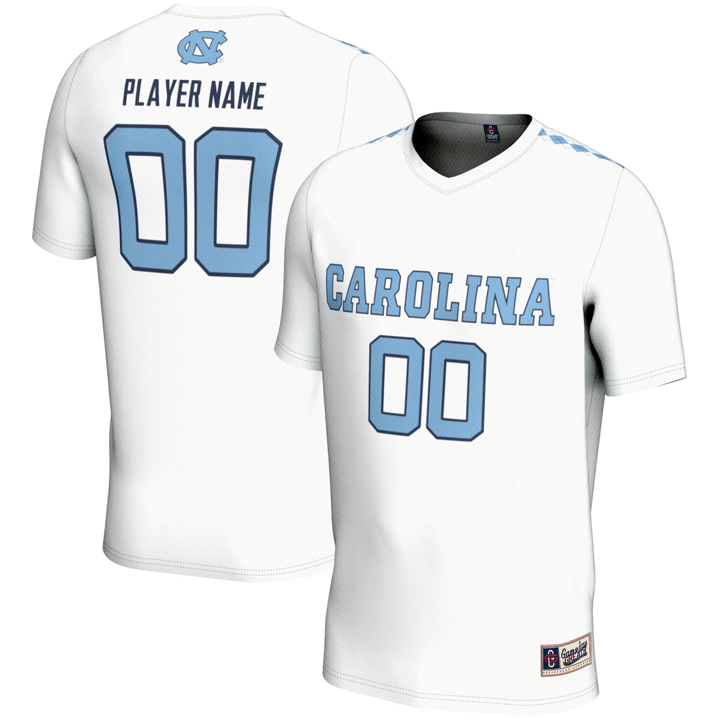 Youth GameDay Greats White North Carolina Tar Heels NIL Pick-A-Player Women's Lacrosse Lightweight Jersey