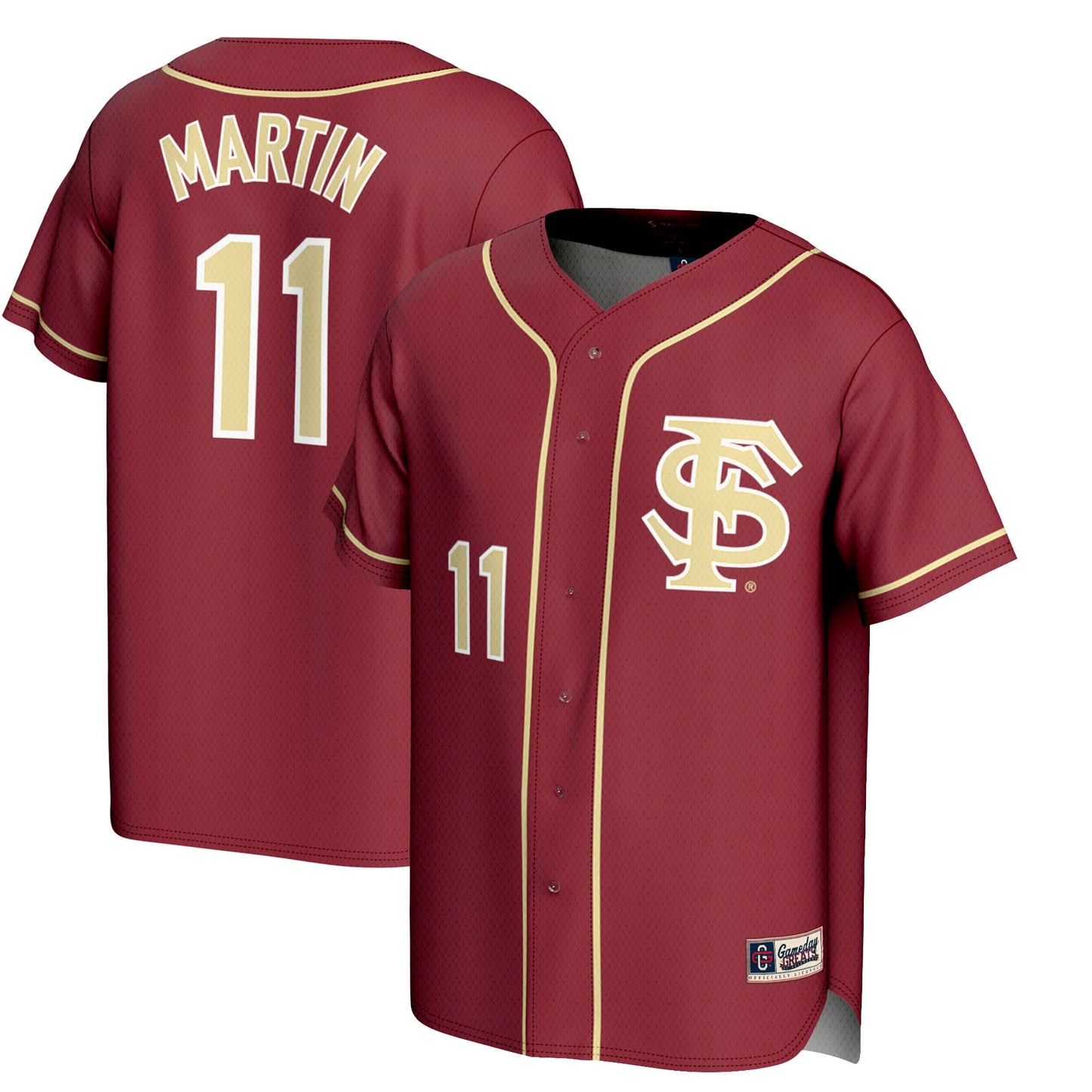 Unisex GameDay Greats Mike Martin Garnet Florida State Seminoles Lightweight Baseball Jersey