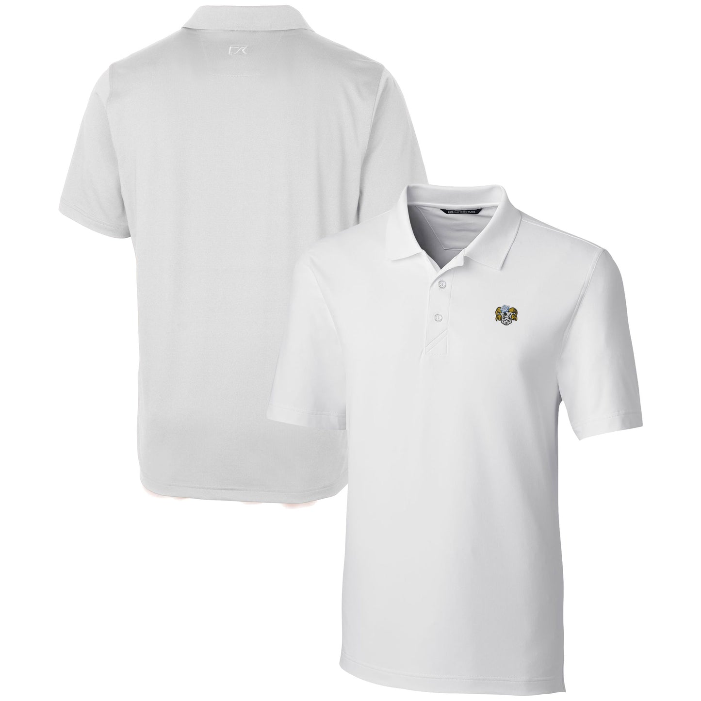 Men's Cutter & Buck White North Carolina Tar Heels Vault Forge Stretch Polo