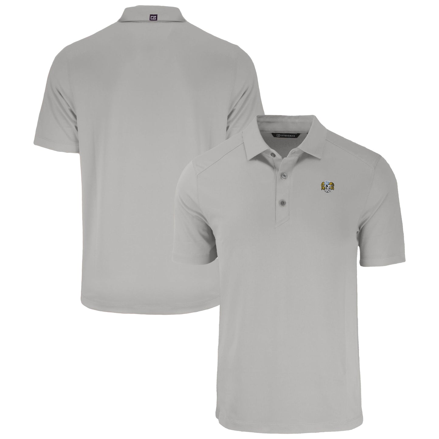 Men's Cutter & Buck Gray North Carolina Tar Heels Vault Forge Eco Stretch Recycled Polo