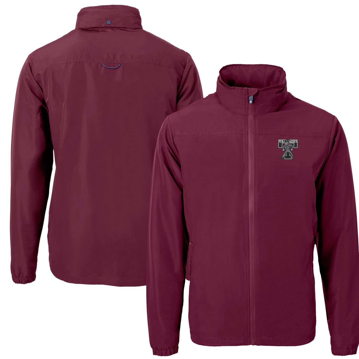 Men's Cutter & Buck Maroon Texas A&M Aggies Vault Charter Eco Recycled Full-Zip Jacket