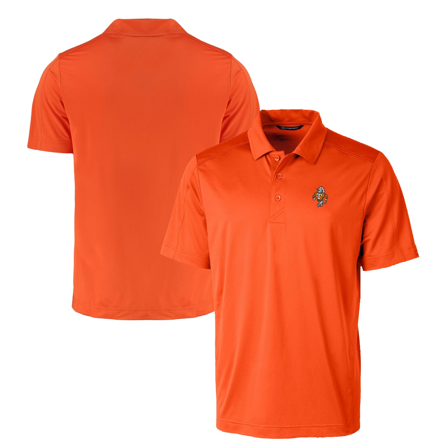Men's Cutter & Buck Orange Tennessee Volunteers Vault Prospect Textured Stretch Polo
