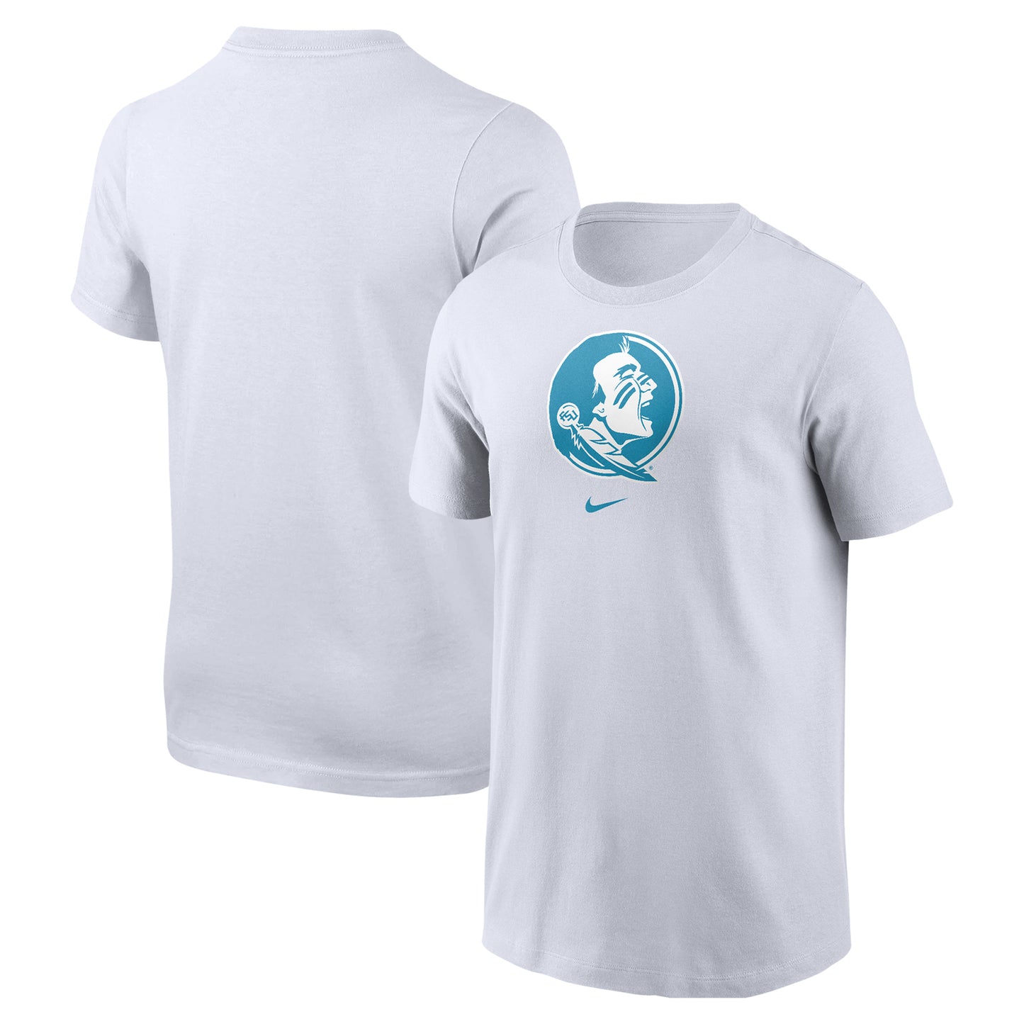 Youth Nike White Florida State Seminoles Turquoise Heritage T-Shirt