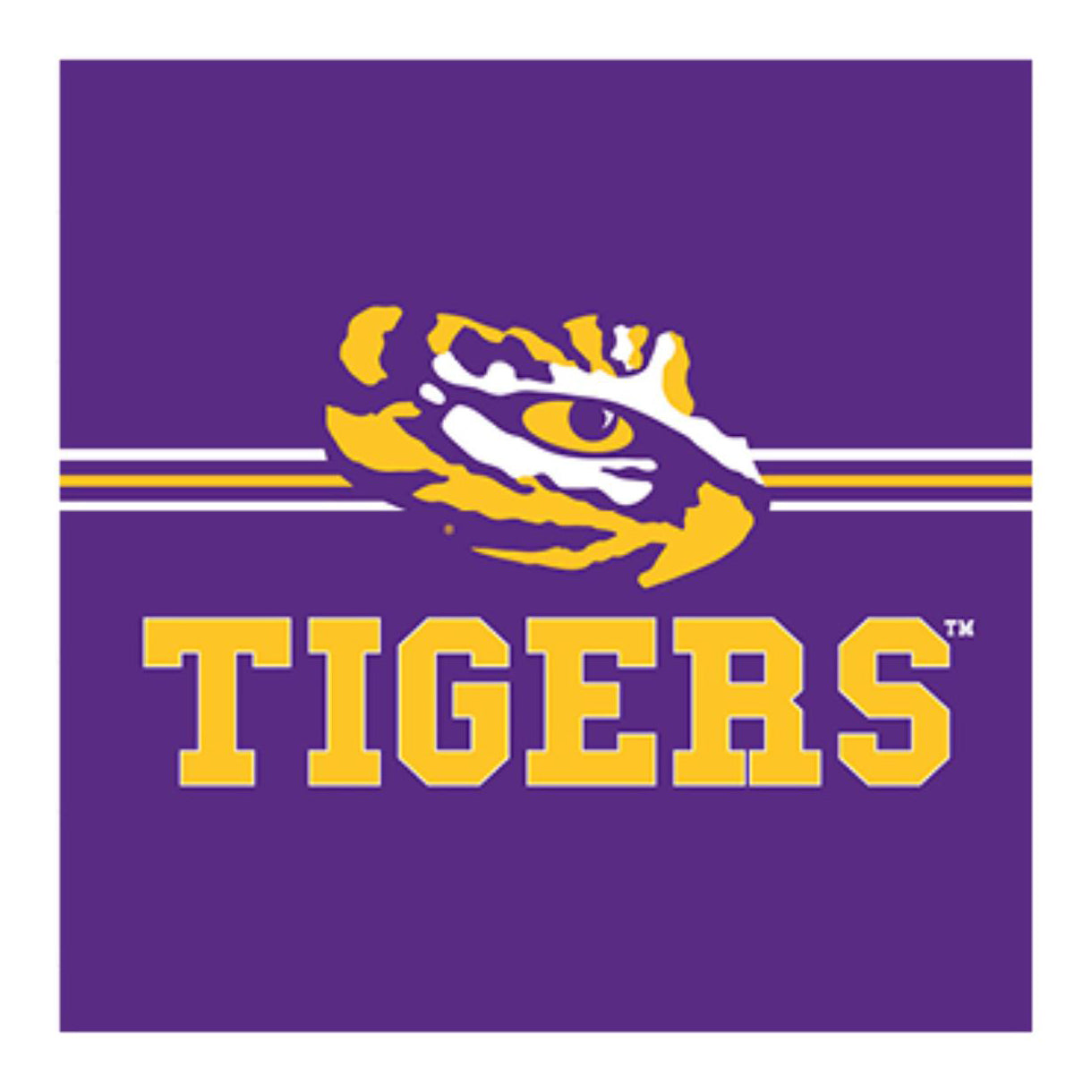 LSU Tigers 12" x 12" Movable Wall Tile Sign