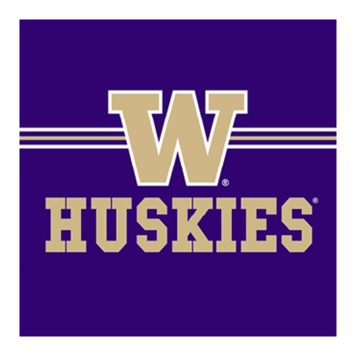 Washington Huskies 12" x 12" Movable Wall Tile Sign
