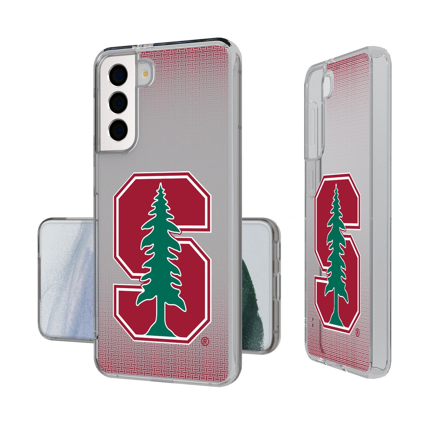 Stanford Cardinal Linen Logo Galaxy Clear Case