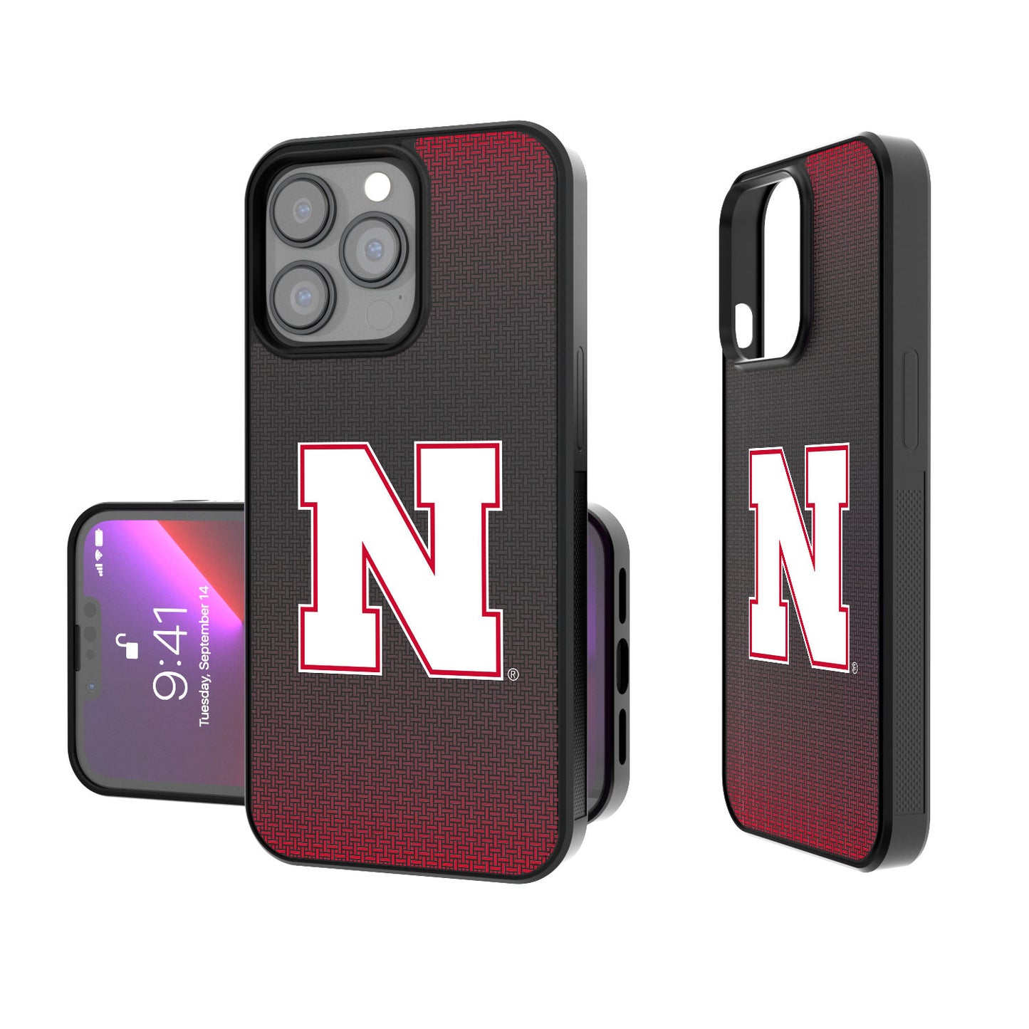 Nebraska Huskers Linen Logo iPhone Bump Case