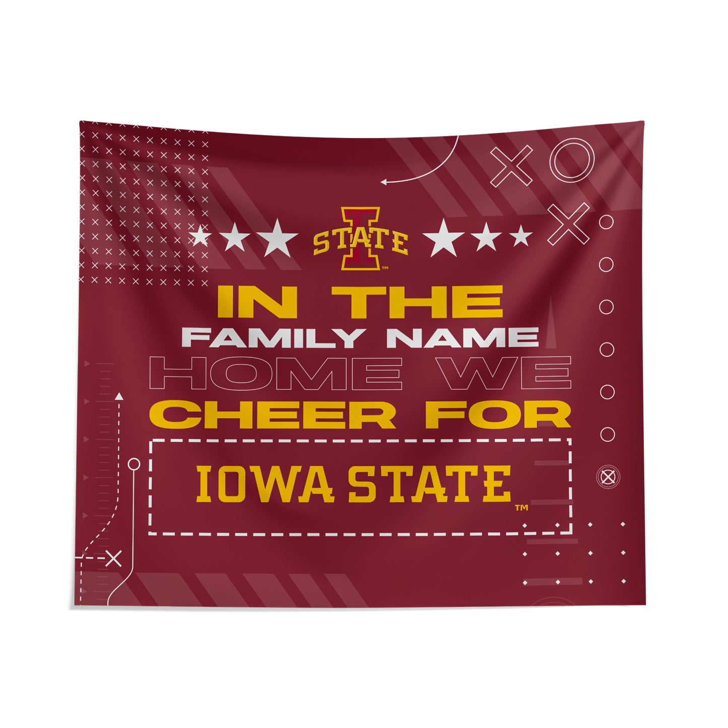 Pegasus Iowa State Cyclones 51" x 60" We Cheer For Personalized Wall Tapestry