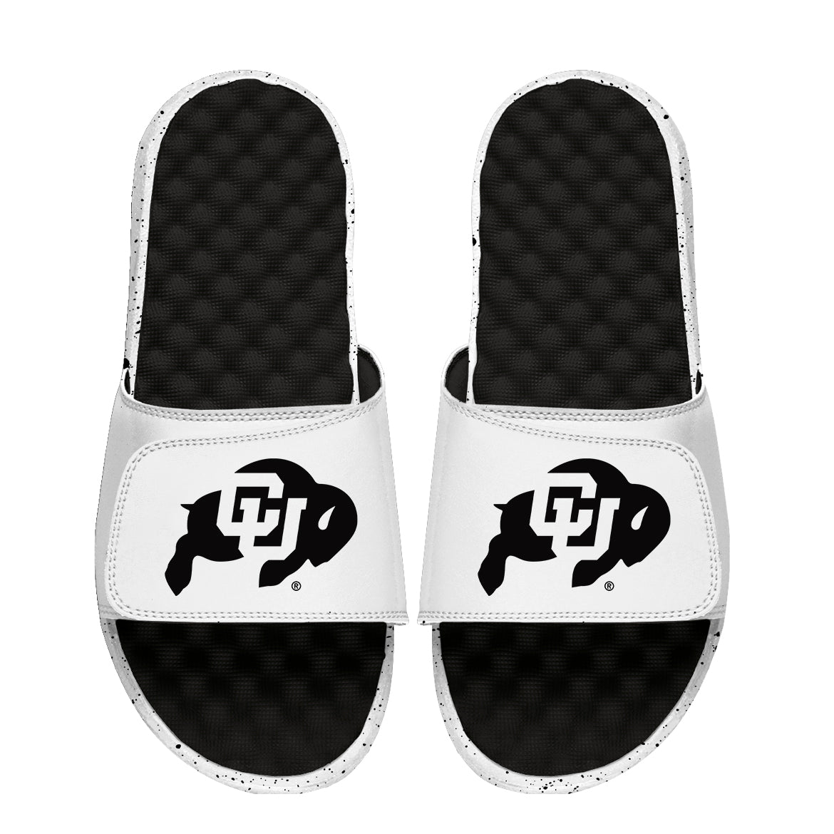 Unisex ISlide Black/White Colorado Buffaloes Cookies & Cream Slide Sandals