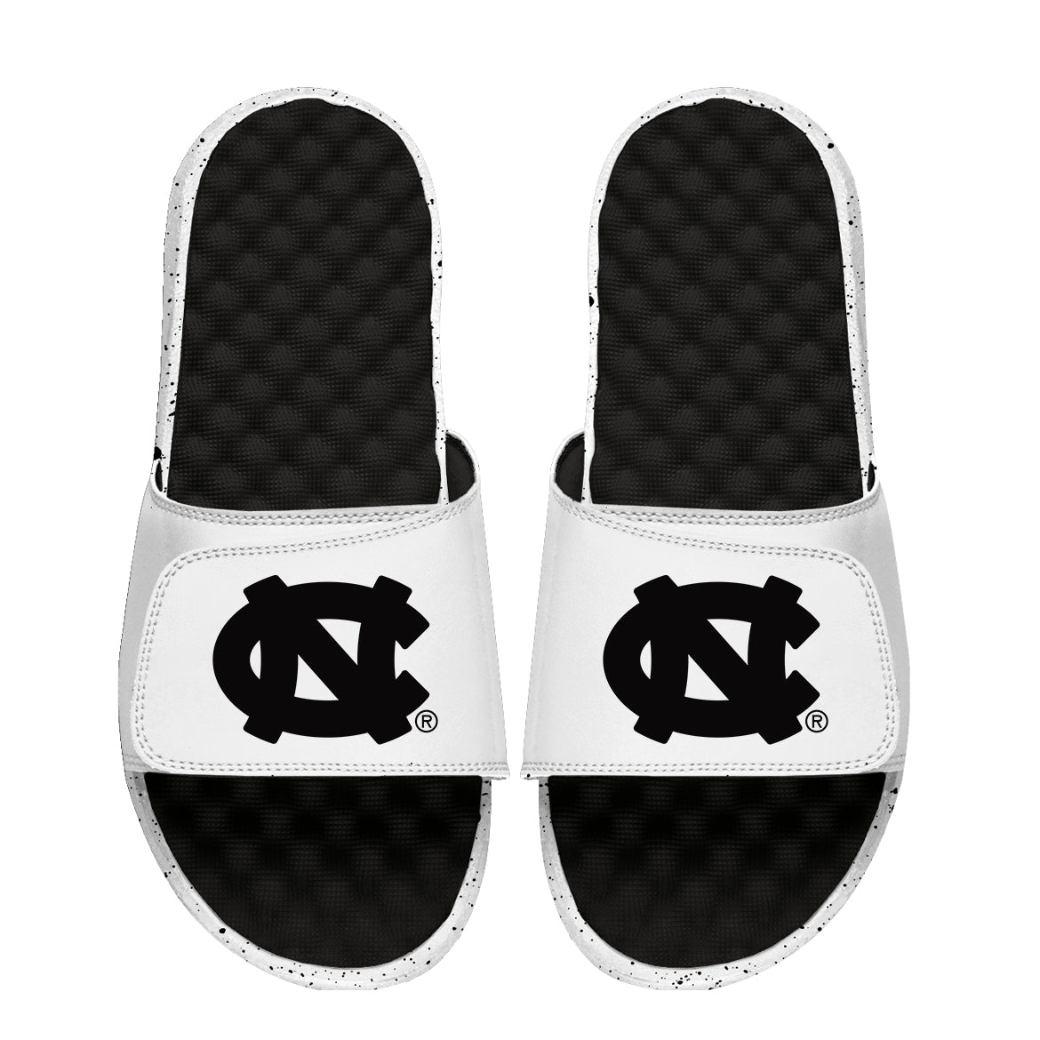 Unisex ISlide Black/White North Carolina Tar Heels Cookies & Cream Slide Sandals