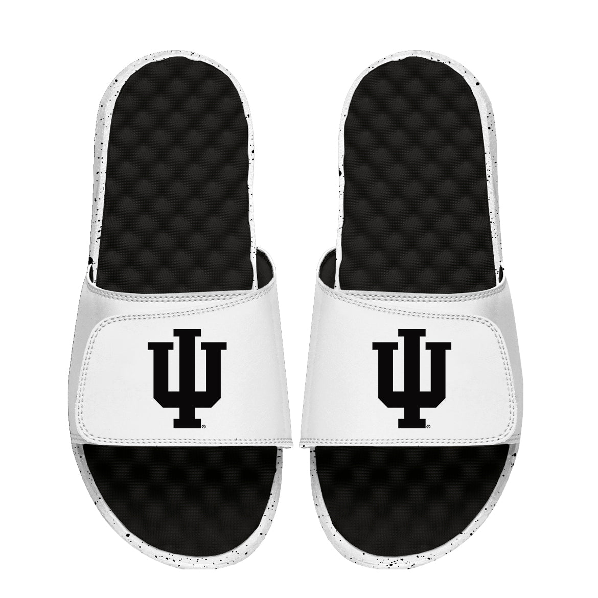 Unisex ISlide Black/White Indiana Hoosiers Cookies & Cream Slide Sandals
