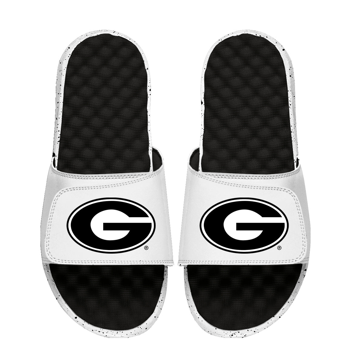 Unisex ISlide Black/White Georgia Bulldogs Cookies & Cream Slide Sandals