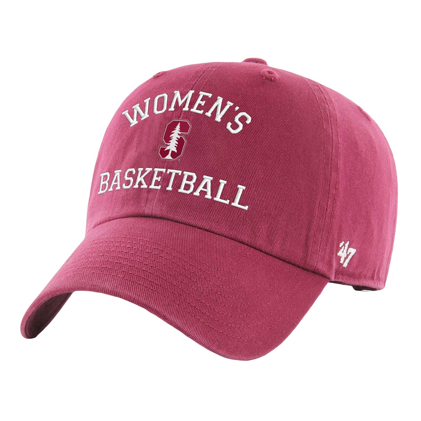Unisex '47 Cardinal Stanford Cardinal Women's Basketball Archway Clean Up Adjustable Hat