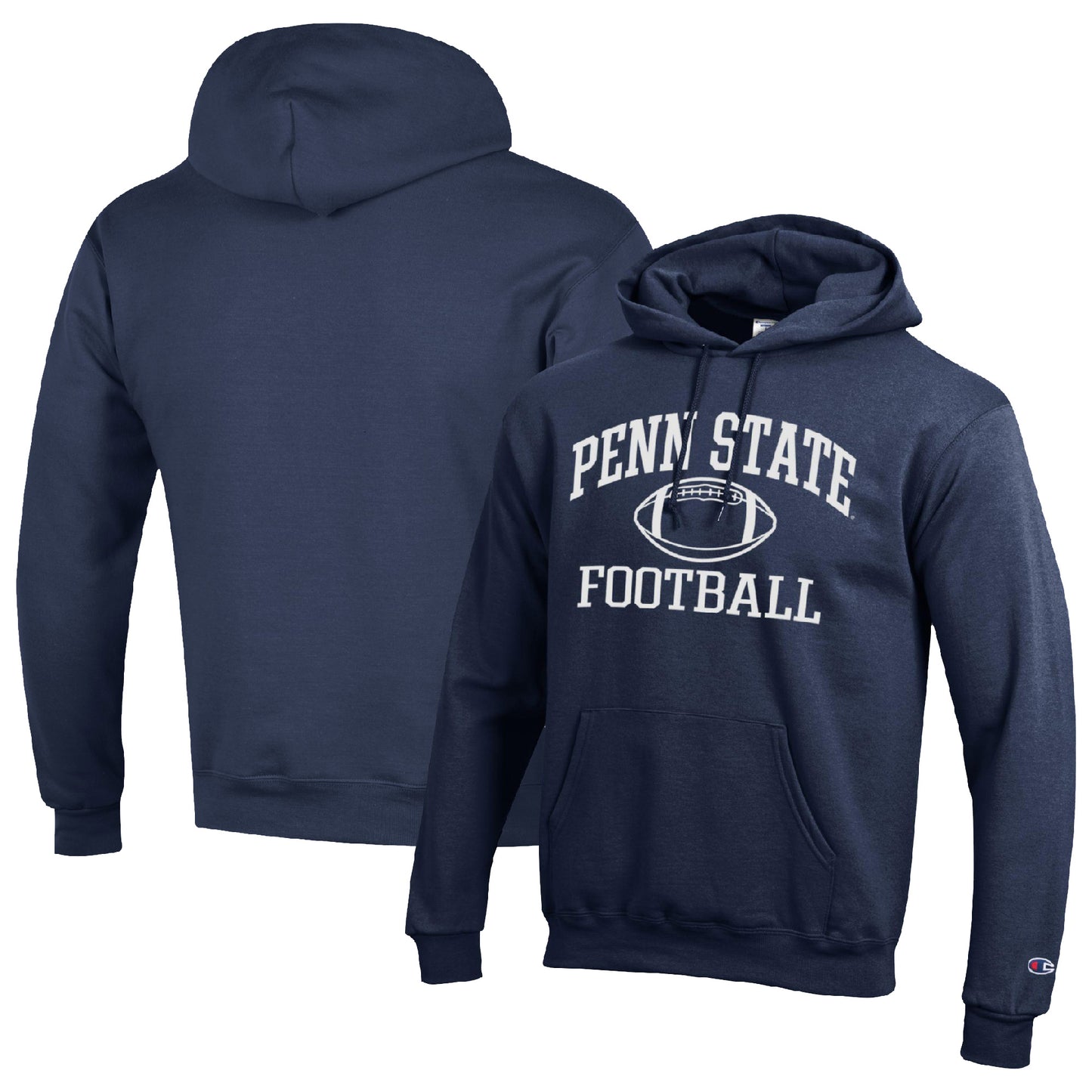 Men's Champion Navy Penn State Nittany Lions Football Icon Pullover Hoodie