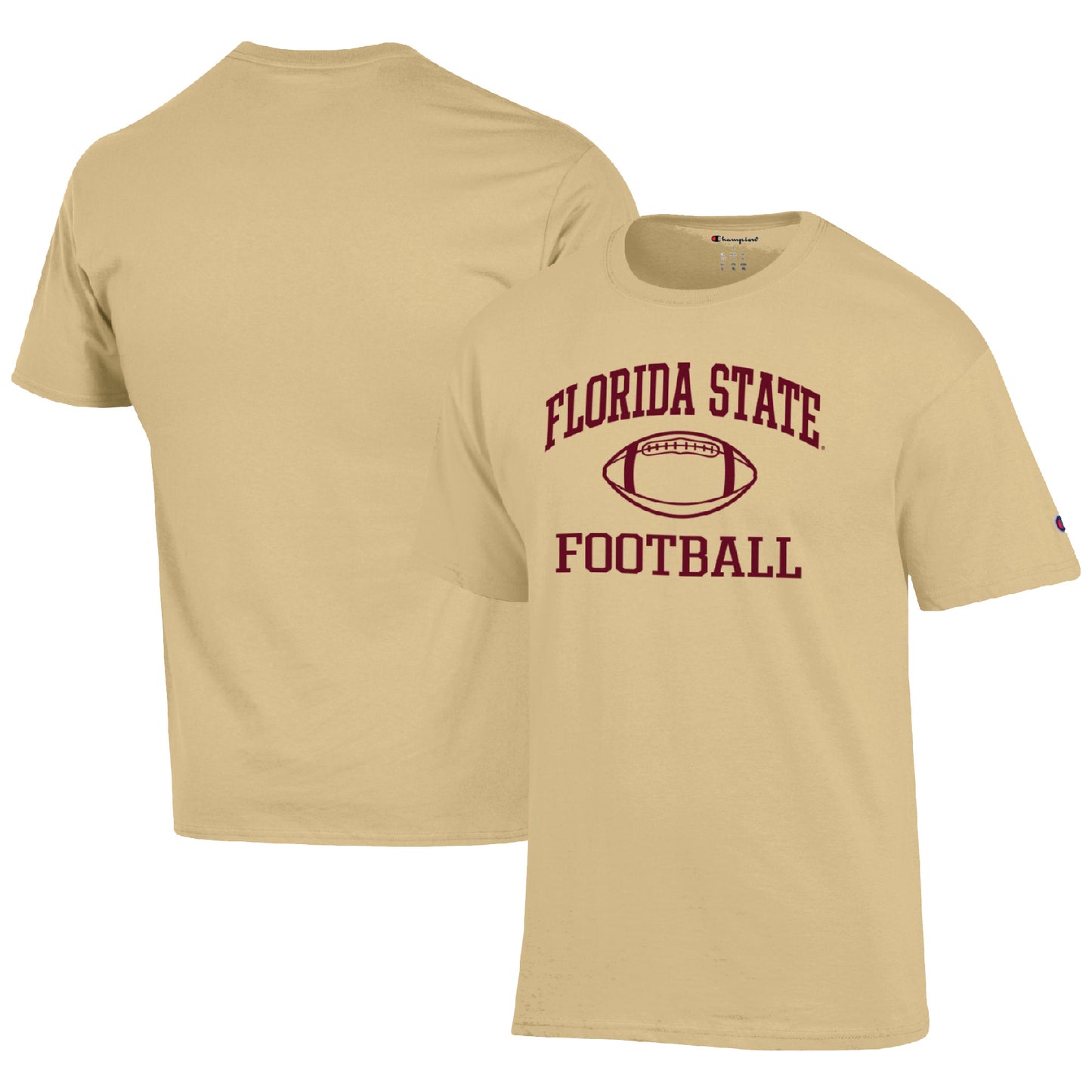 Men's Champion Gold Florida State Seminoles Football Icon T-Shirt