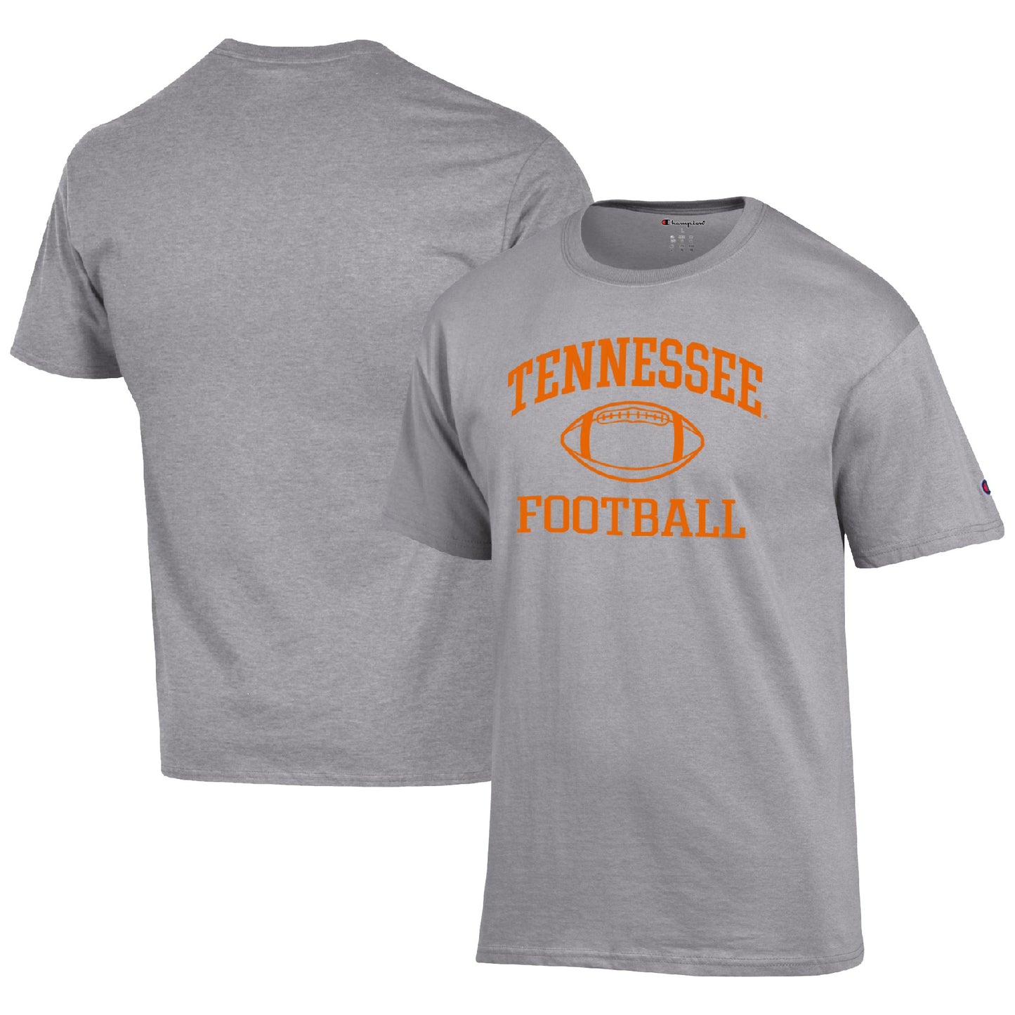 Men's Champion Heather Gray Tennessee Volunteers Football Icon T-Shirt