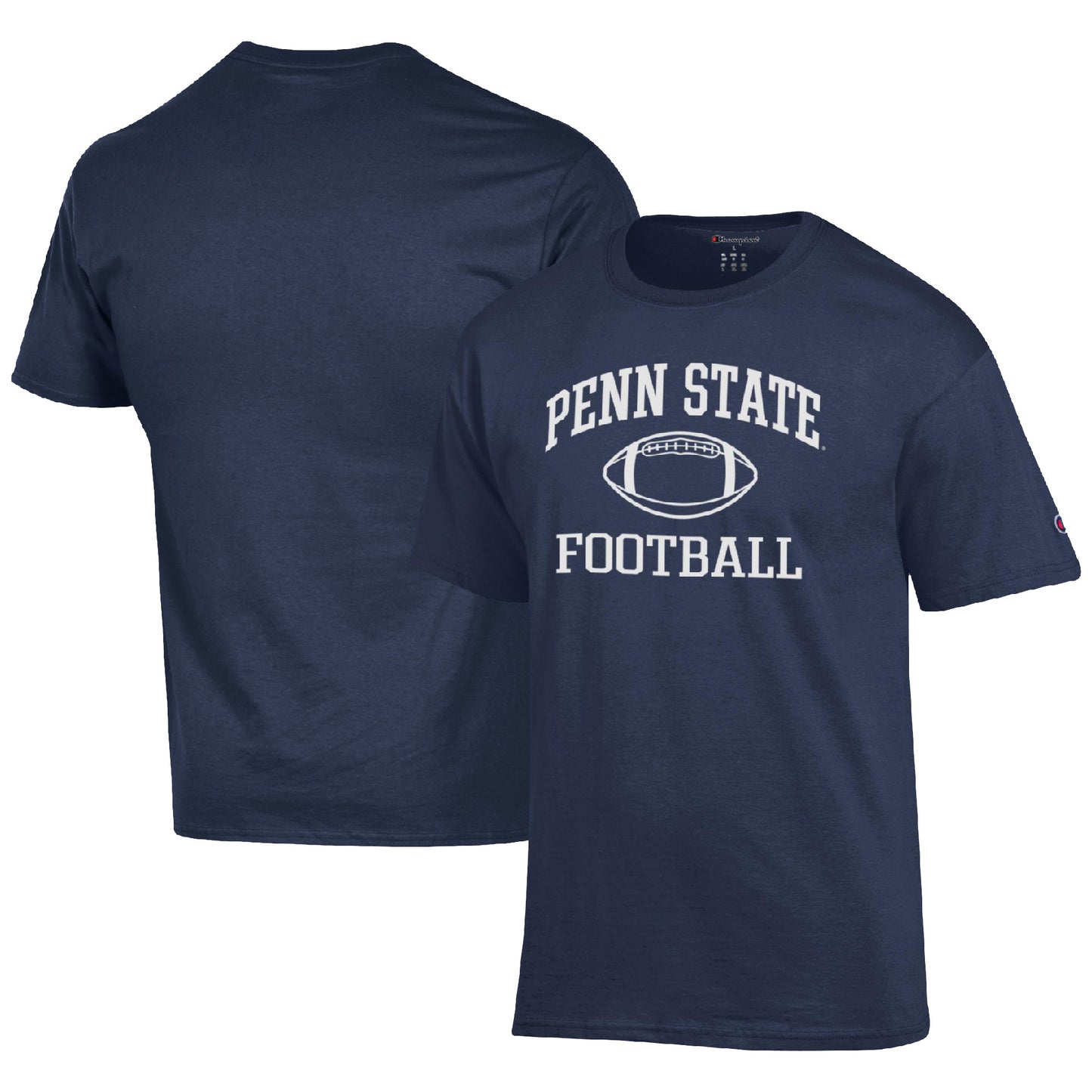 Men's Champion Navy Penn State Nittany Lions Football Icon T-Shirt