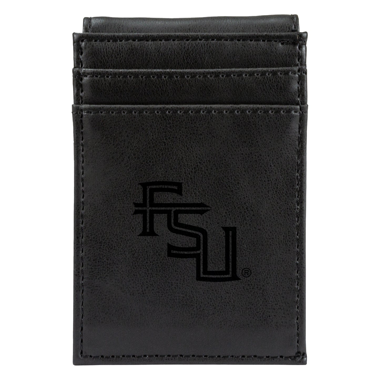 Black Florida State Seminoles Front Pocket Wallet