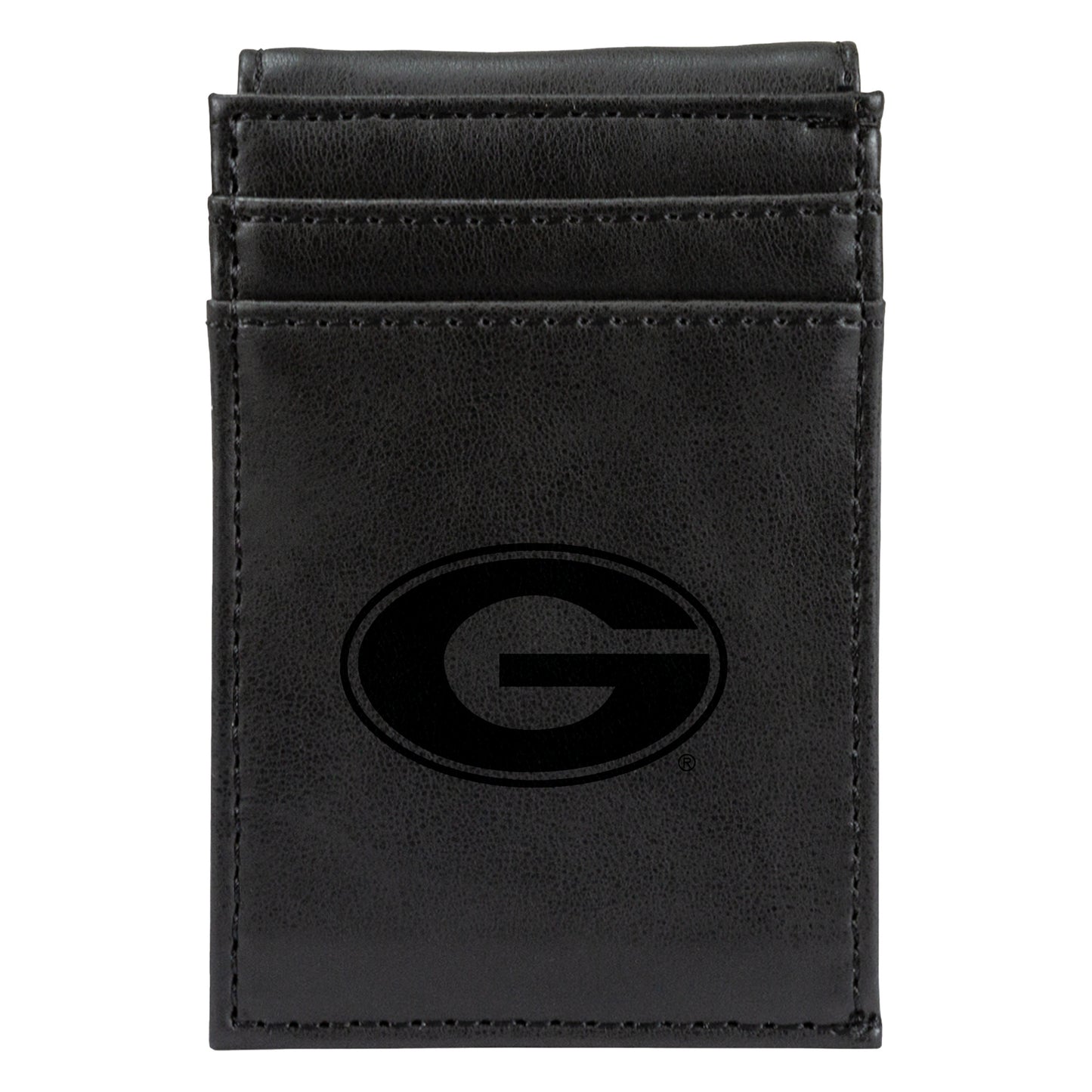 Black Georgia Bulldogs Front Pocket Wallet