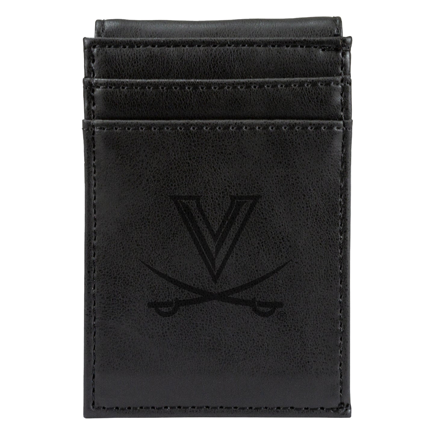 Black Virginia Cavaliers Front Pocket Wallet