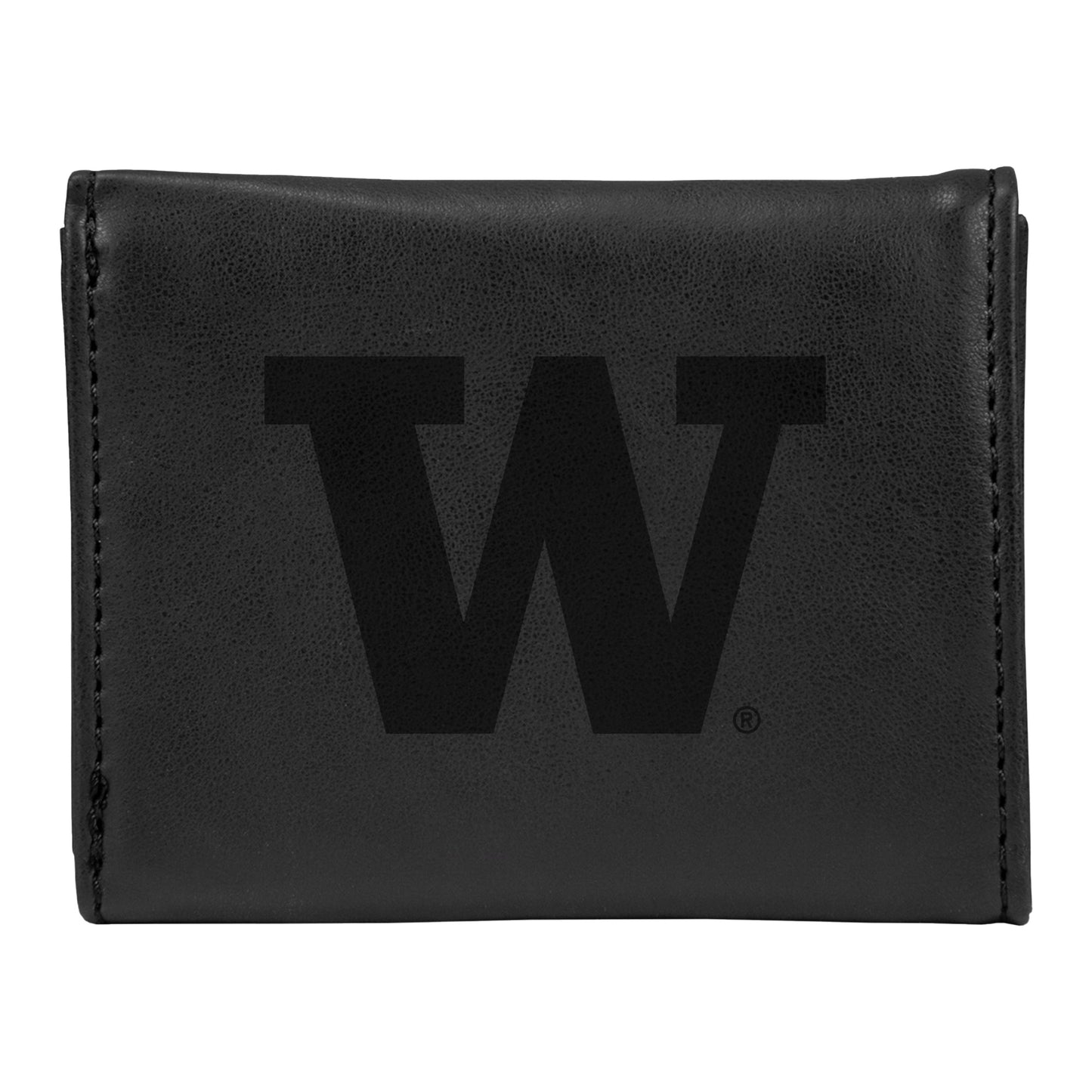 Black Washington Huskies Trifold Wallet