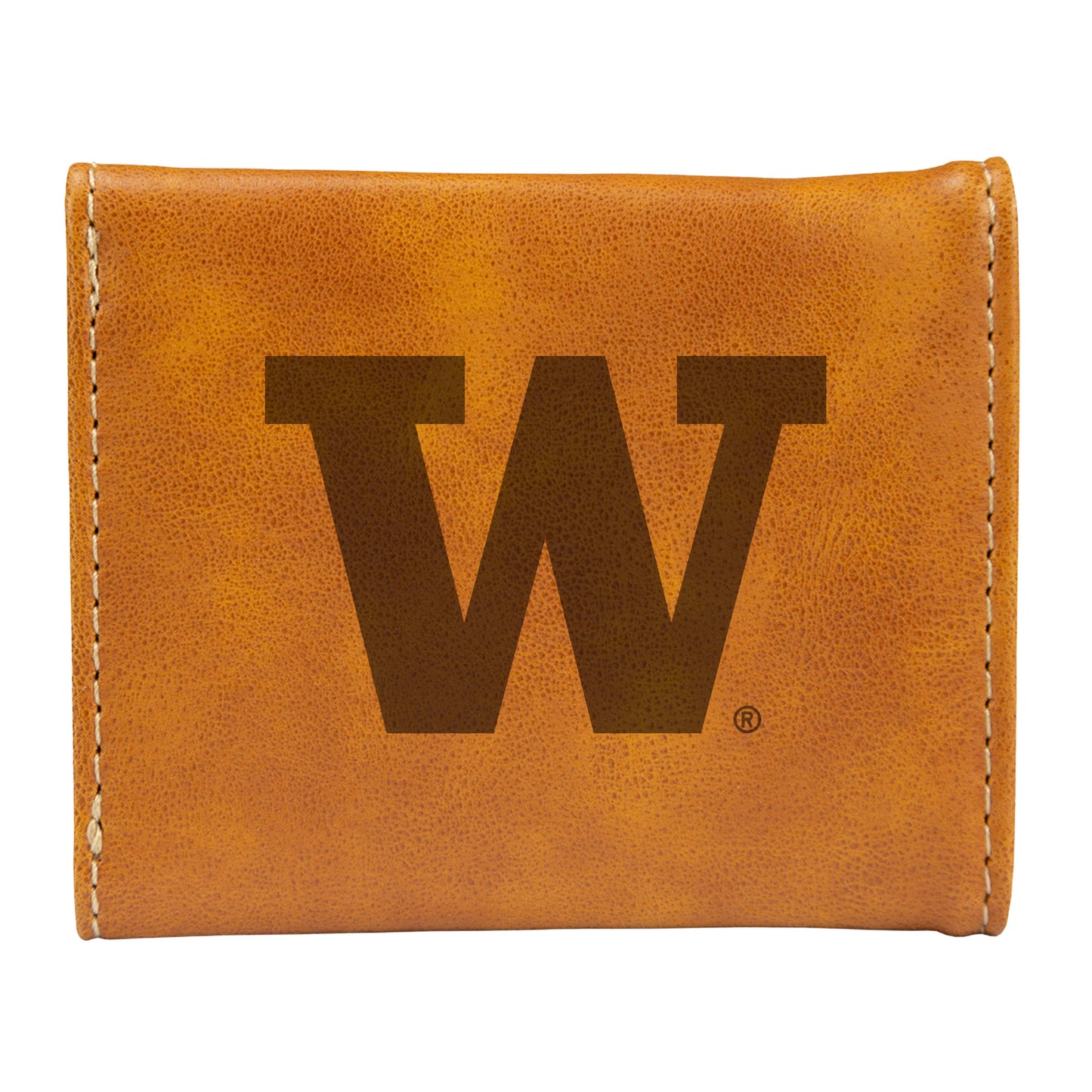 Brown Washington Huskies Trifold Wallet