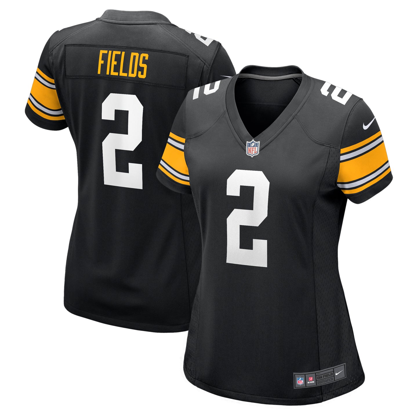 Women's Nike Justin Fields Black Pittsburgh Steelers Alternate Game Jersey