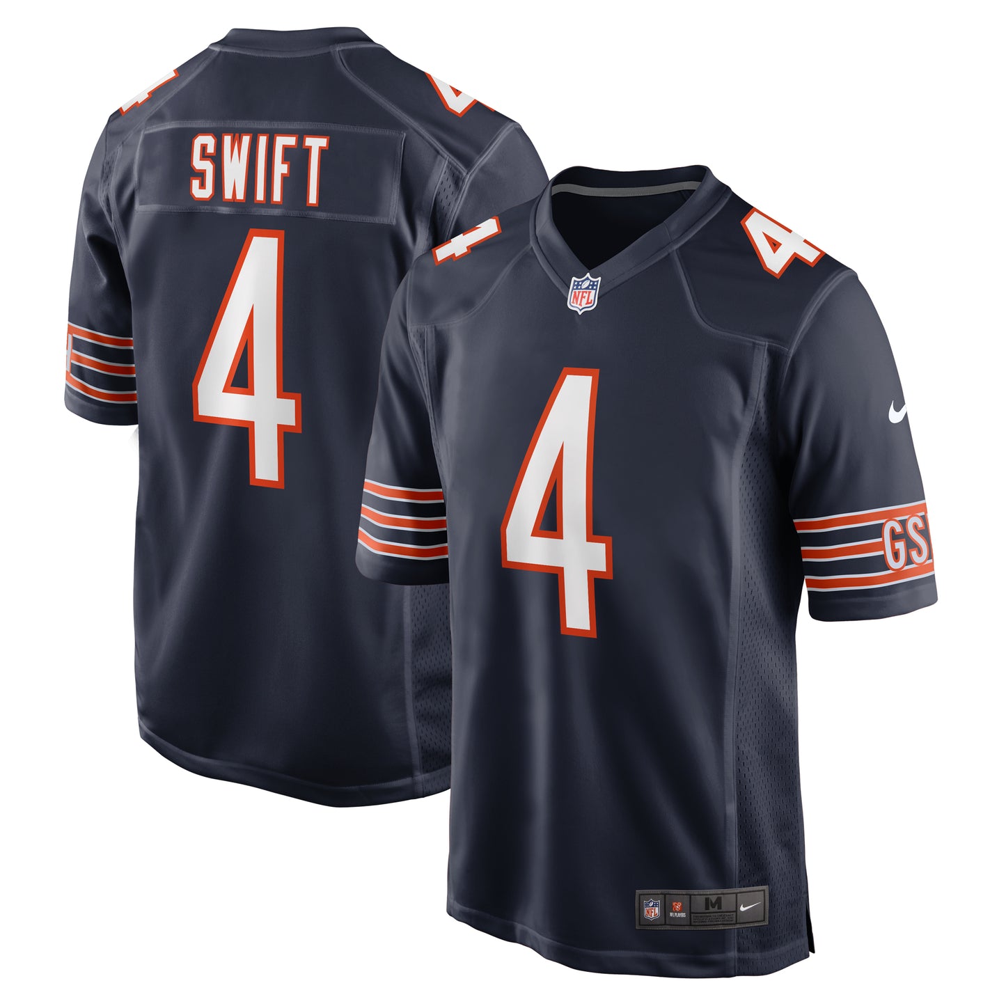 Men's Nike D'Andre Swift Navy Chicago Bears Game Jersey