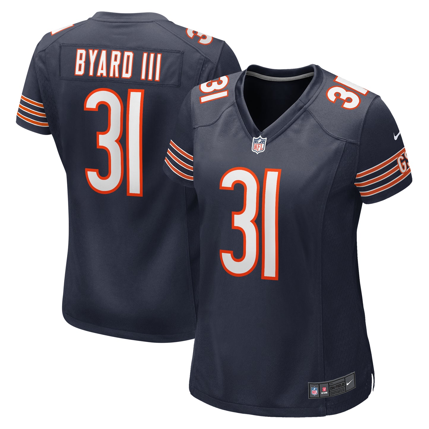 Women's Nike Kevin Byard III Navy Chicago Bears Game Jersey