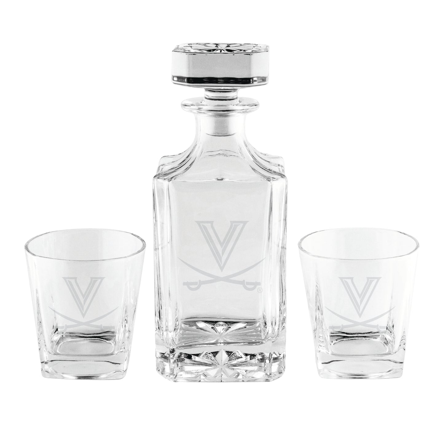 Virginia Cavaliers Three-Piece Decanter Set