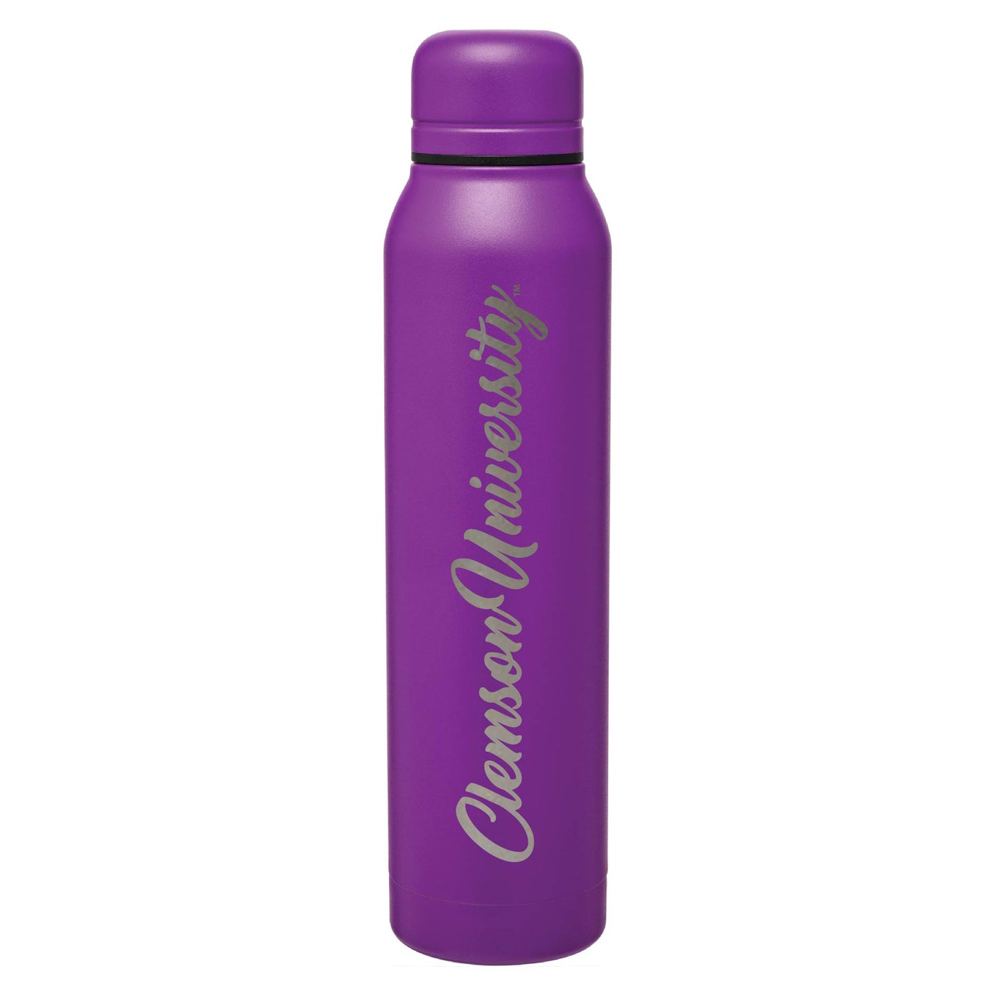 Purple Clemson Tigers 17oz. Silo Stainless Steel Water Bottle