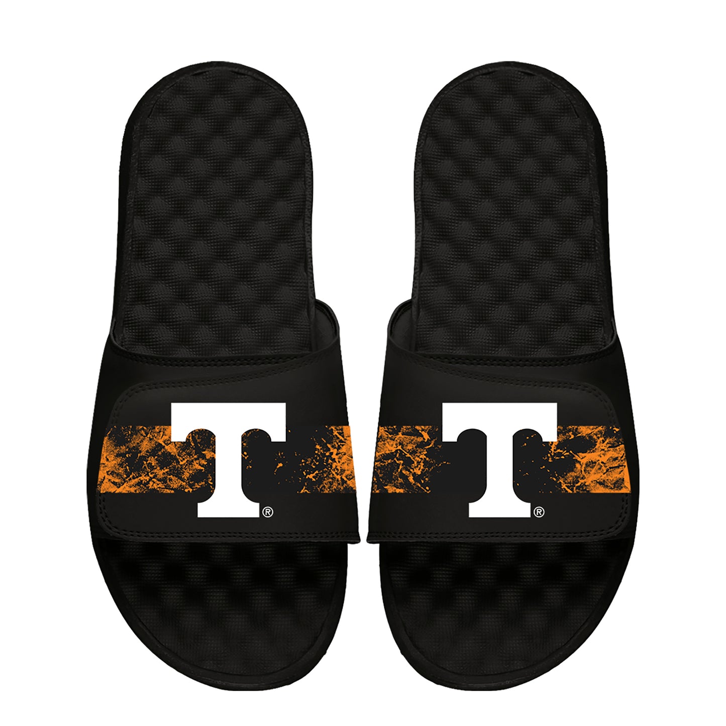 Youth ISlide Black Tennessee Volunteers Distressed Slide Sandals