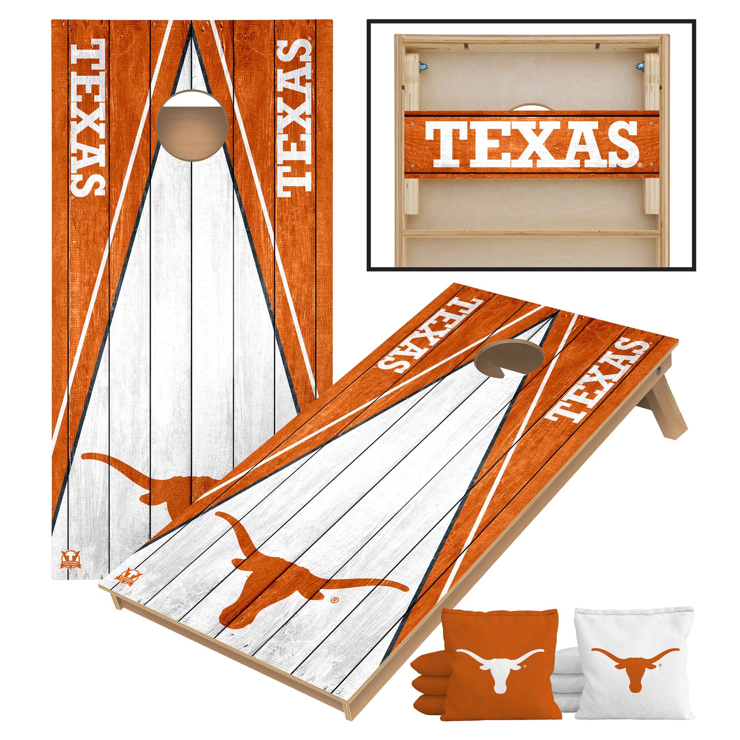 Victory Tailgate Texas Longhorns 2' x 4' Tournament Cornhole Board Set