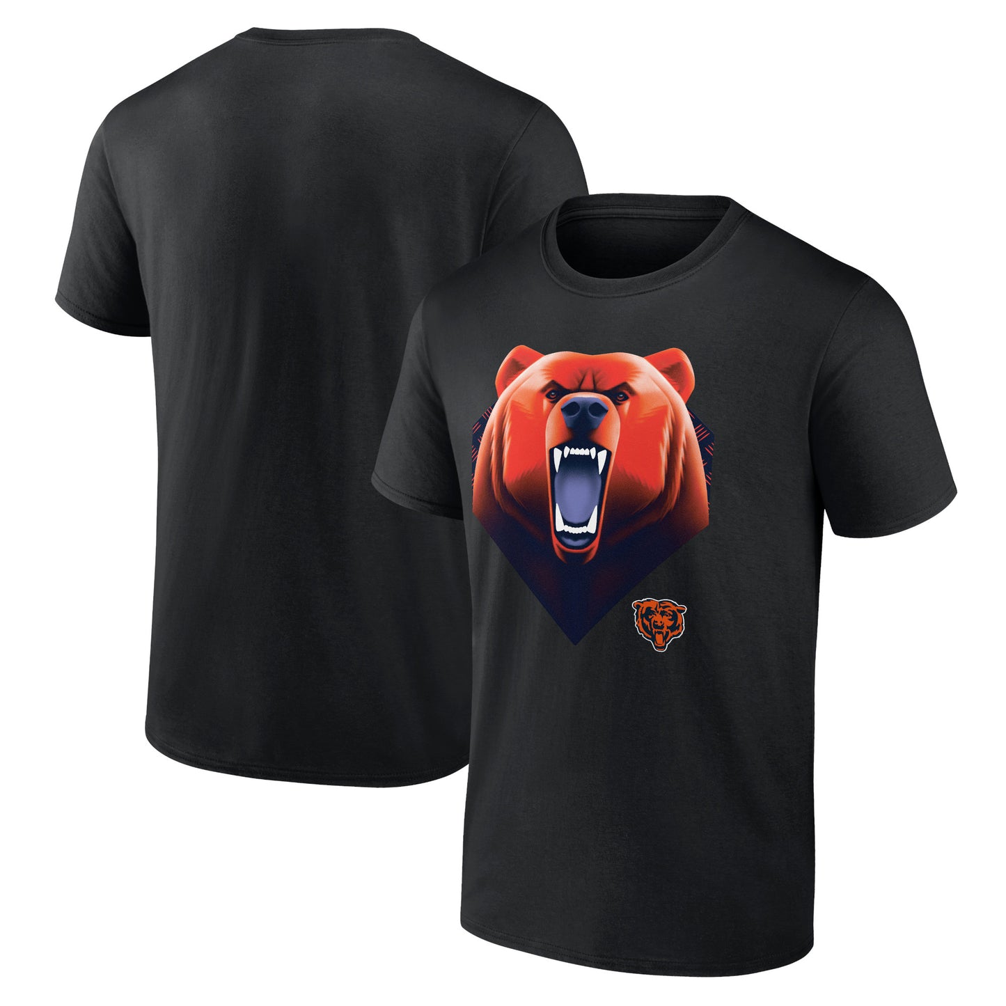 Men's Black Chicago Bears 2024 NFL Draft Illustrated T-Shirt